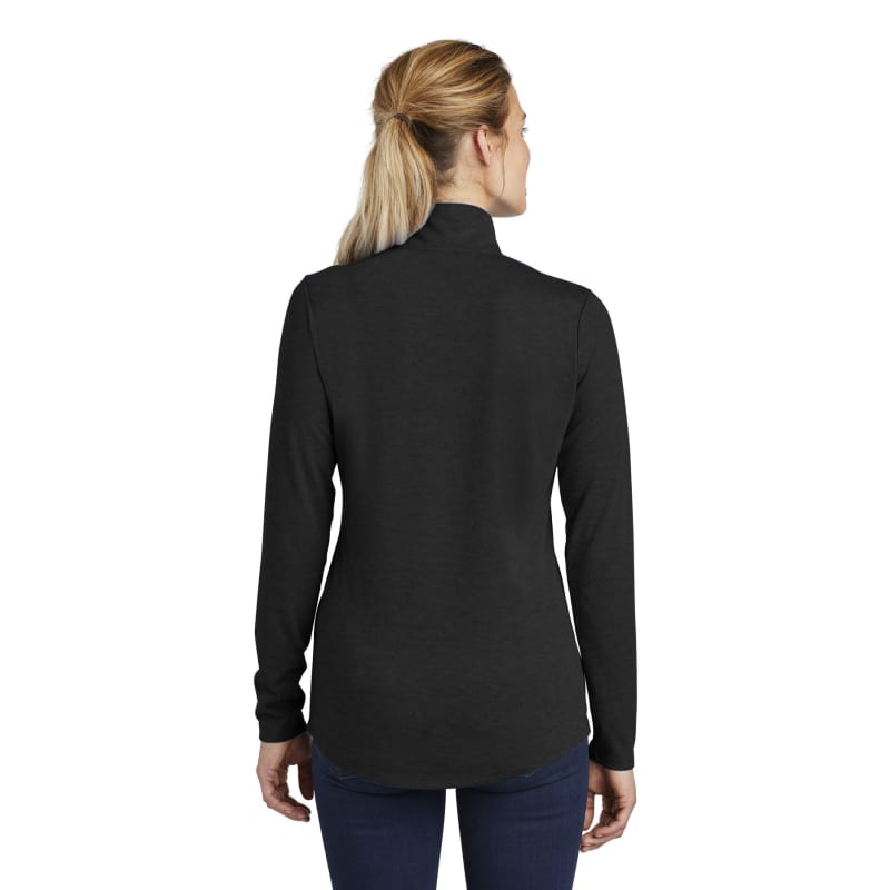 Sport-Tek Women's PosiCharge Tri-Blend Wicking 1/4-Zip Pullover. 11