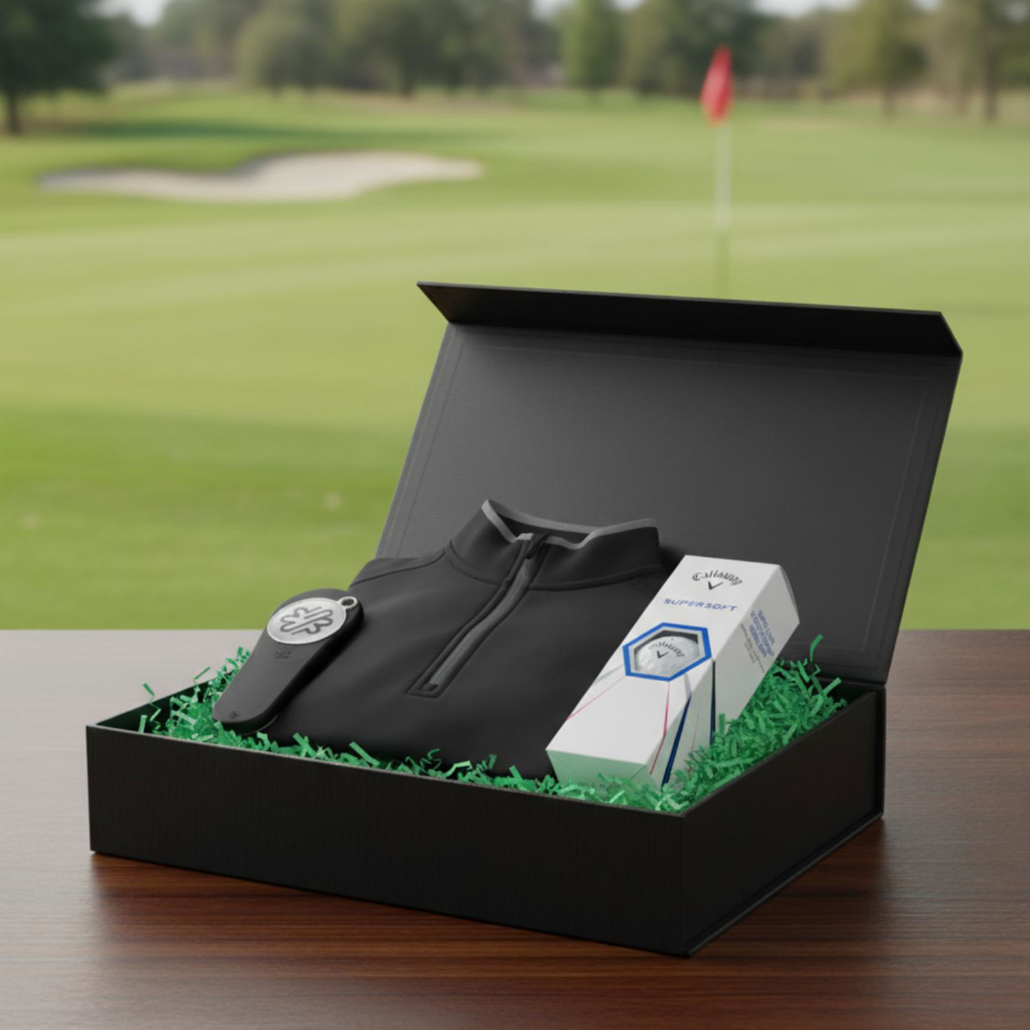 Callaway® Men's 1/4-Zip Pullover, Supersoft Golf Balls & Pitchfix® 2.5 Divot Tool Gift Set 2