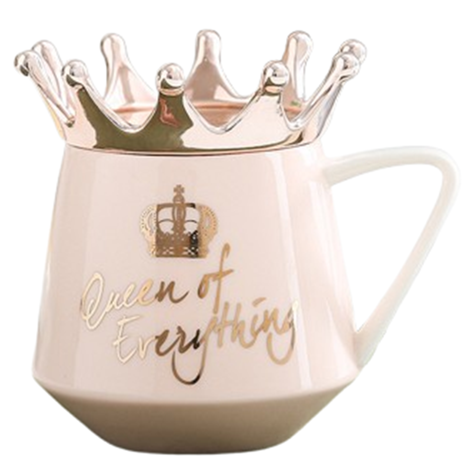 12oz Lead Free Crown Lid Ceramic Mug 6