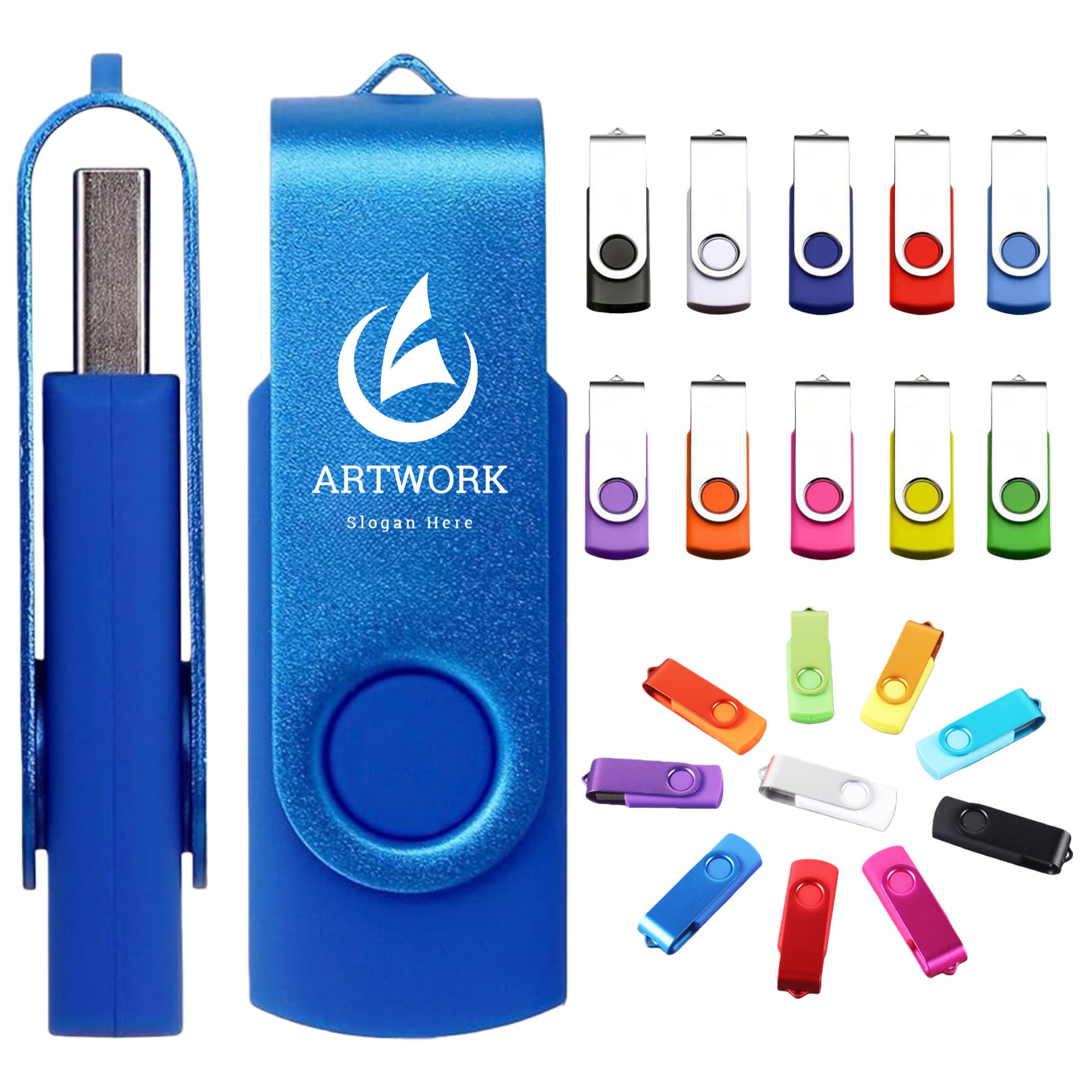 Portable Type-C Swivel Thumb Drive 2