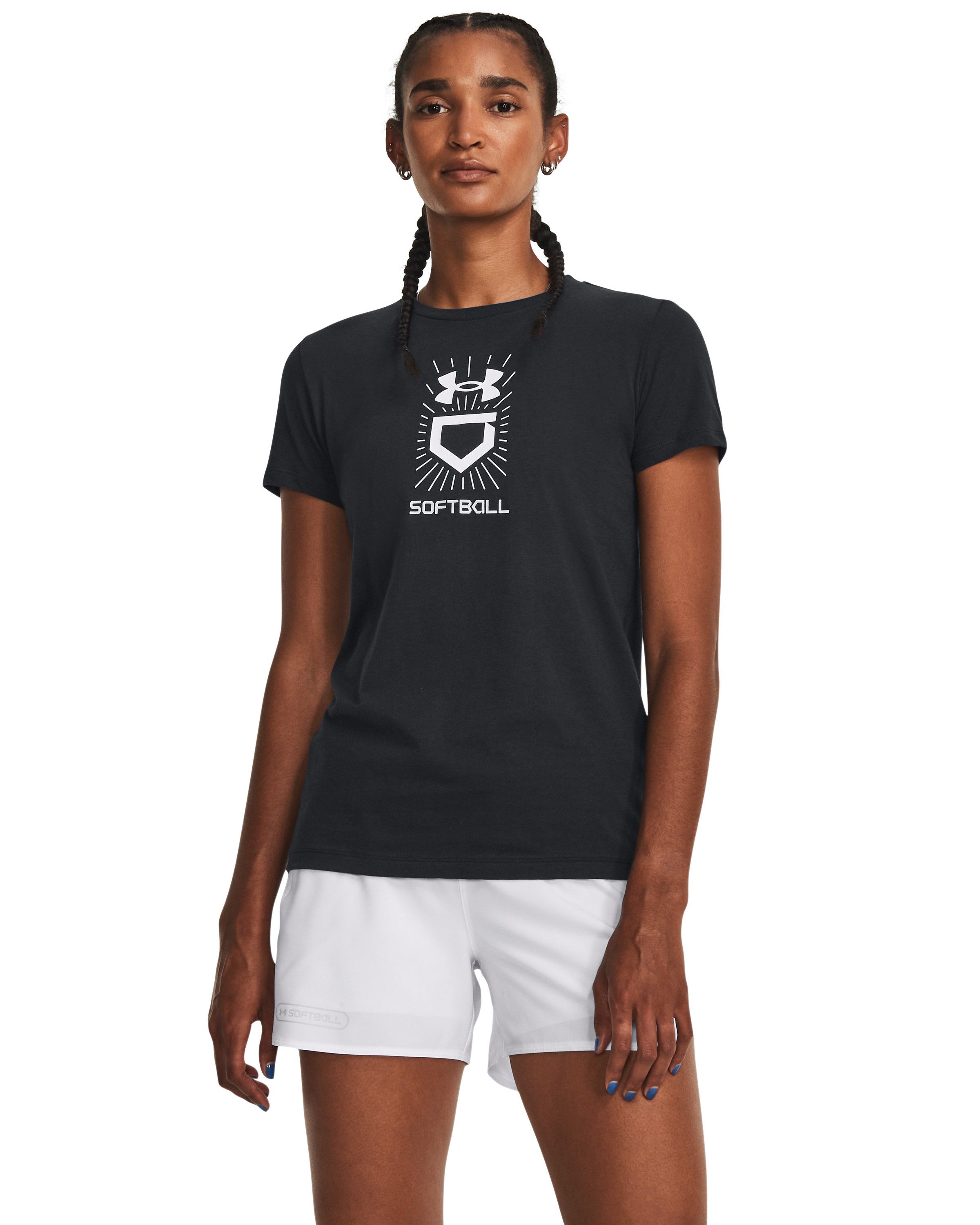 UA Vertical Logo Women's Short Sleeve 3
