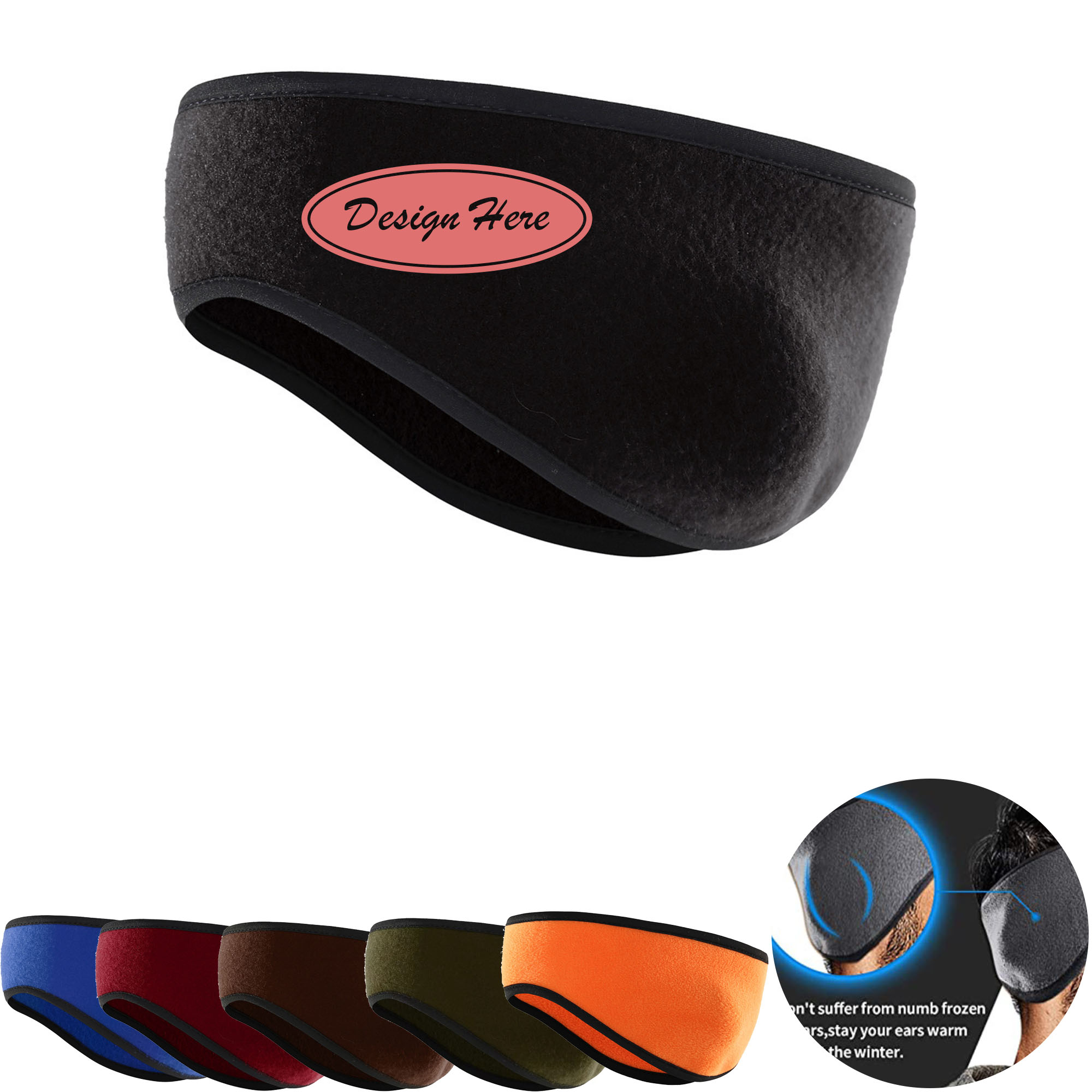 Insulated Fleece Ear Muffs ?C Comfortable Cold-Weather Headband 6