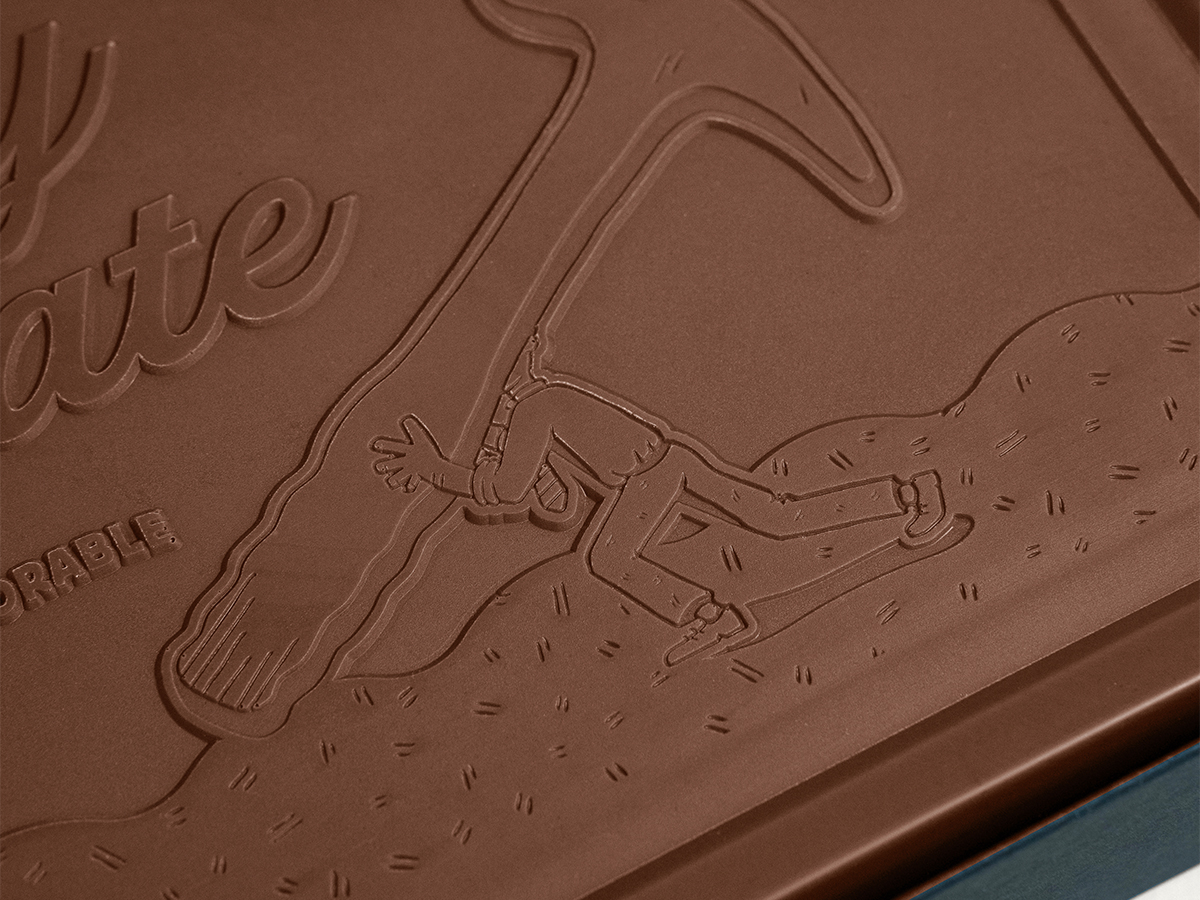 Giant 2lb. Engraved Chocolate Bar with Luxury Custom Packaging 2