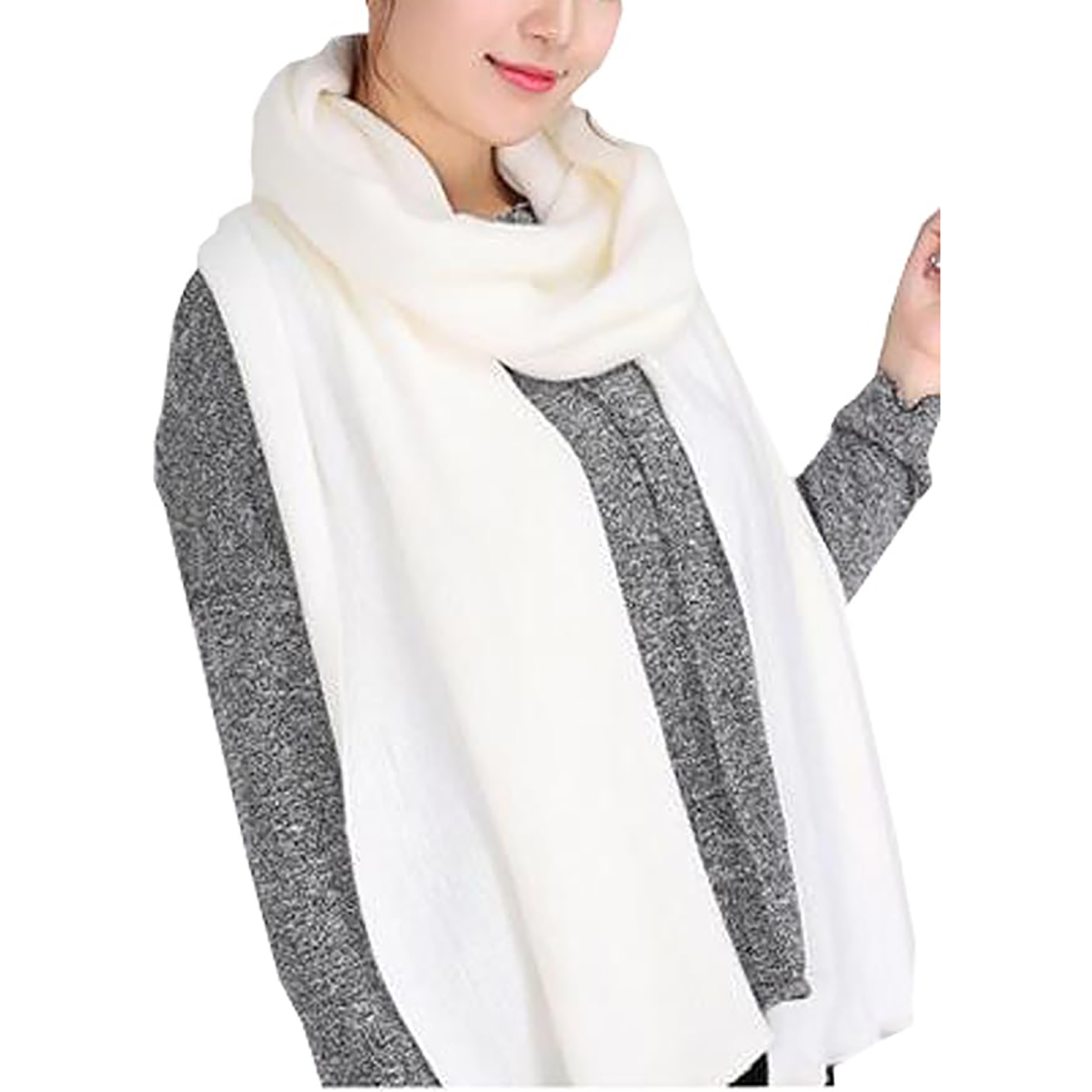 Women's Winter Warm Shawl Large Scarf 8