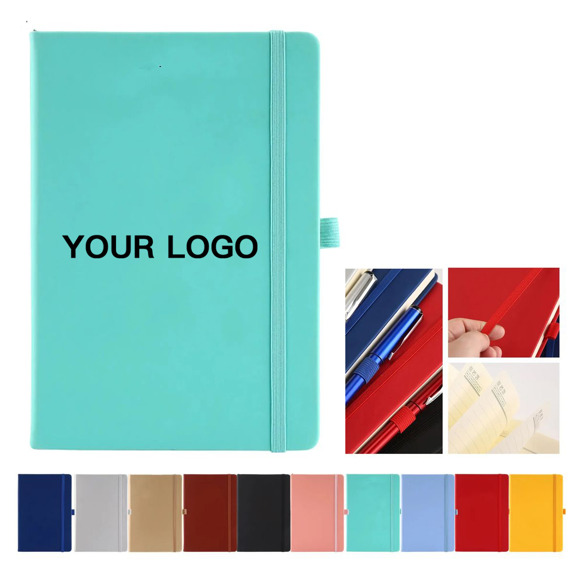 PU Leather Journal with 200 Pages and Strap Closure 10