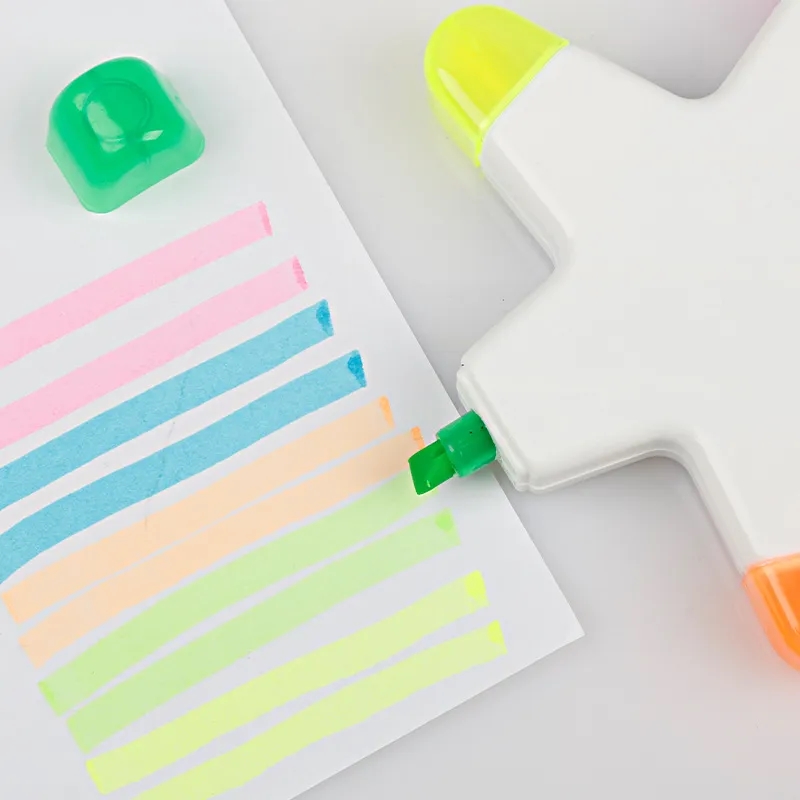 Flower-shaped graffiti fluorescent marker for stationery 1