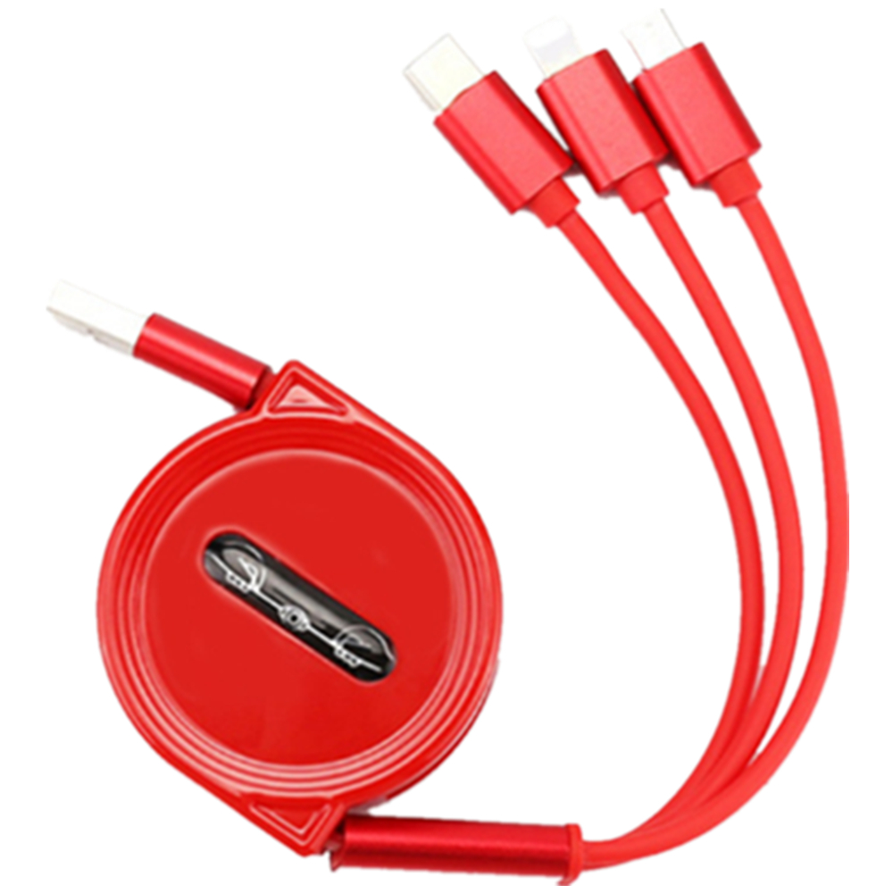 Retractable 3-in-1 Charging Cable 3