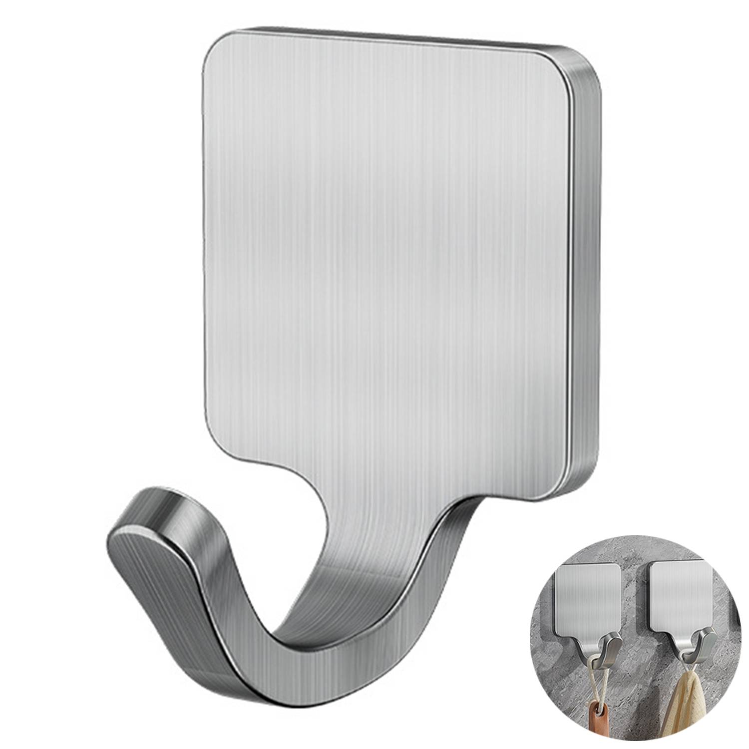 Self Adhesive Stainless Steel Wall Hook 5