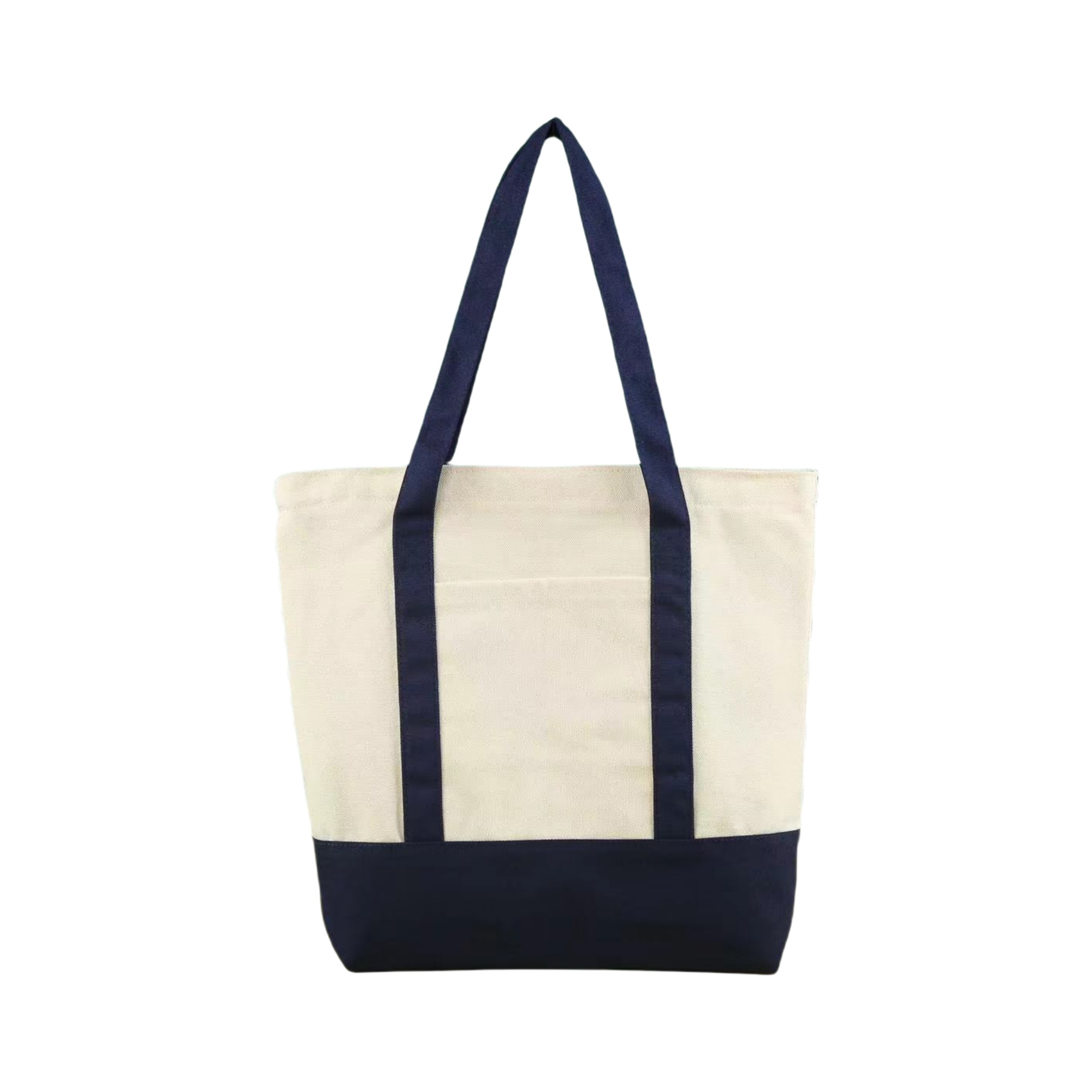 Canvas Tote Bag With An External Pocket, custom tote bag with logo imprint 7