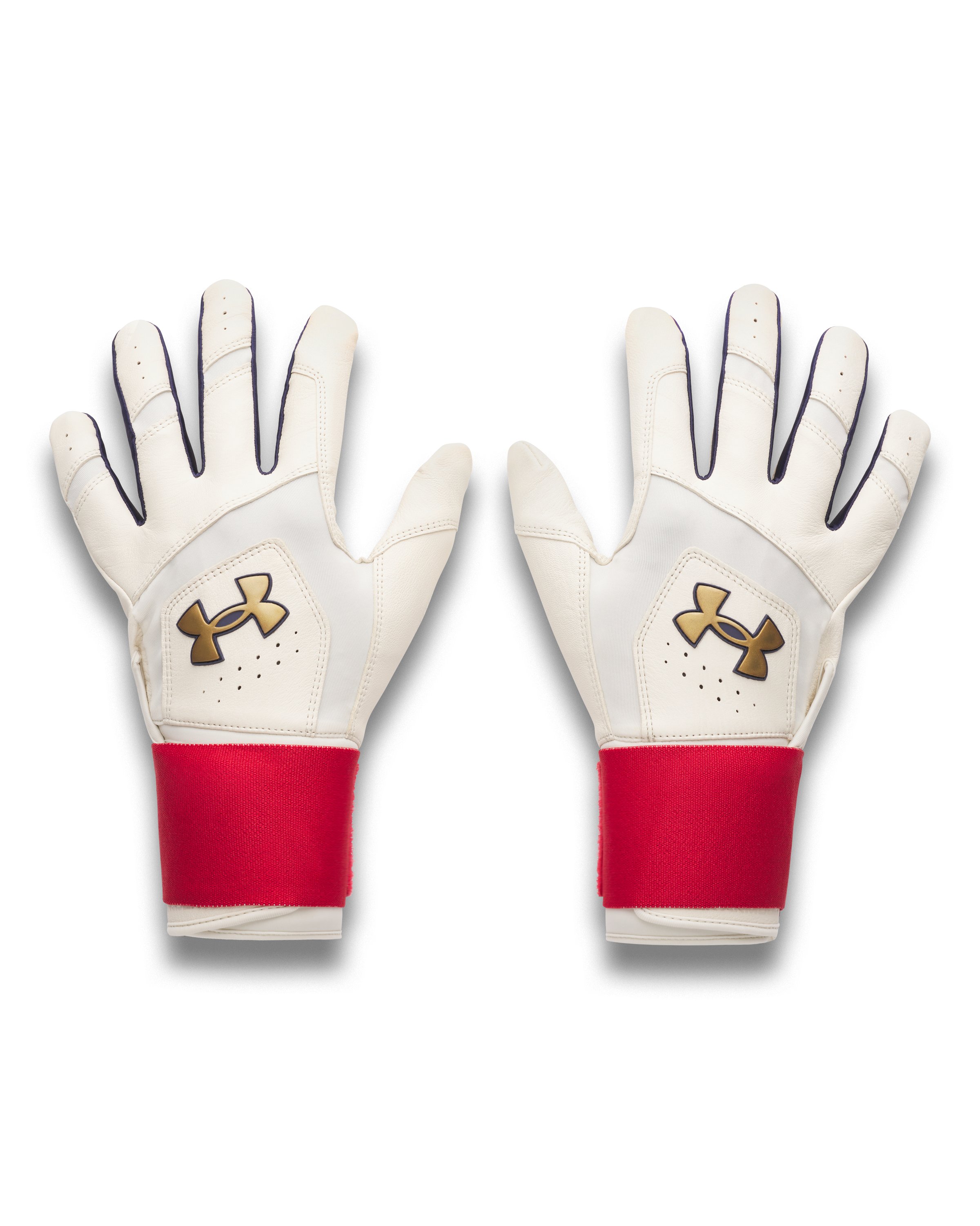 UA Yard 10 Long Cuff USA Men's Batting Gloves 2