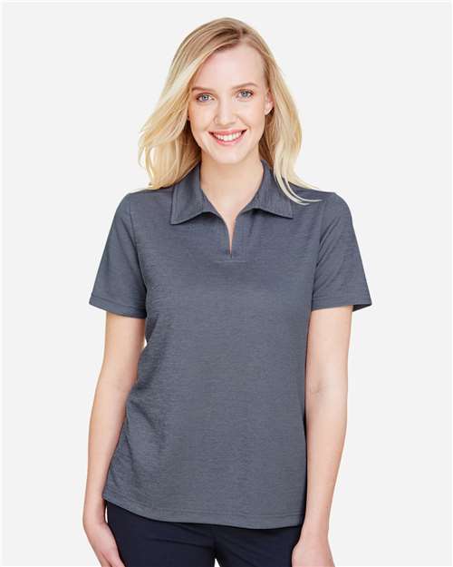 Women's CrownLux Performance® Address Melange Polo - DG22W 34