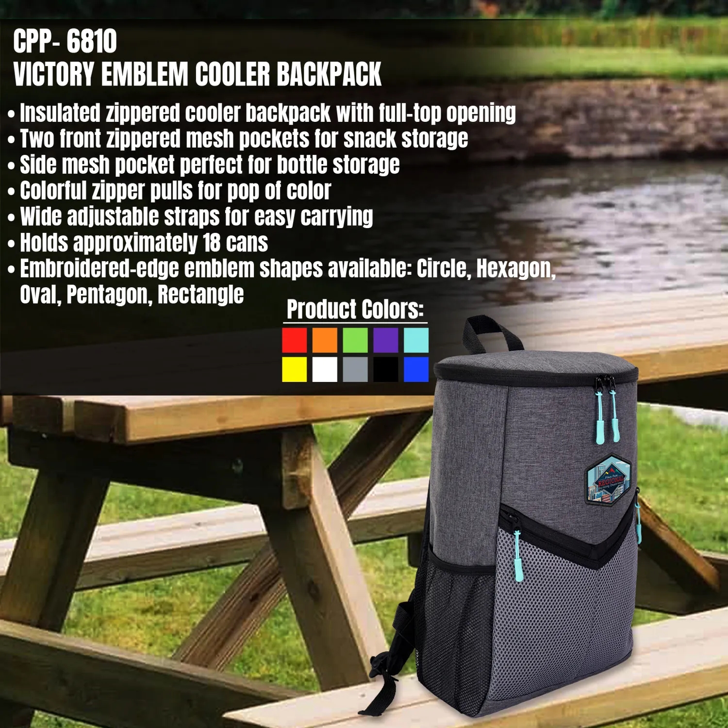 VICTORY EMBLEM COOLER BACKPACK 25