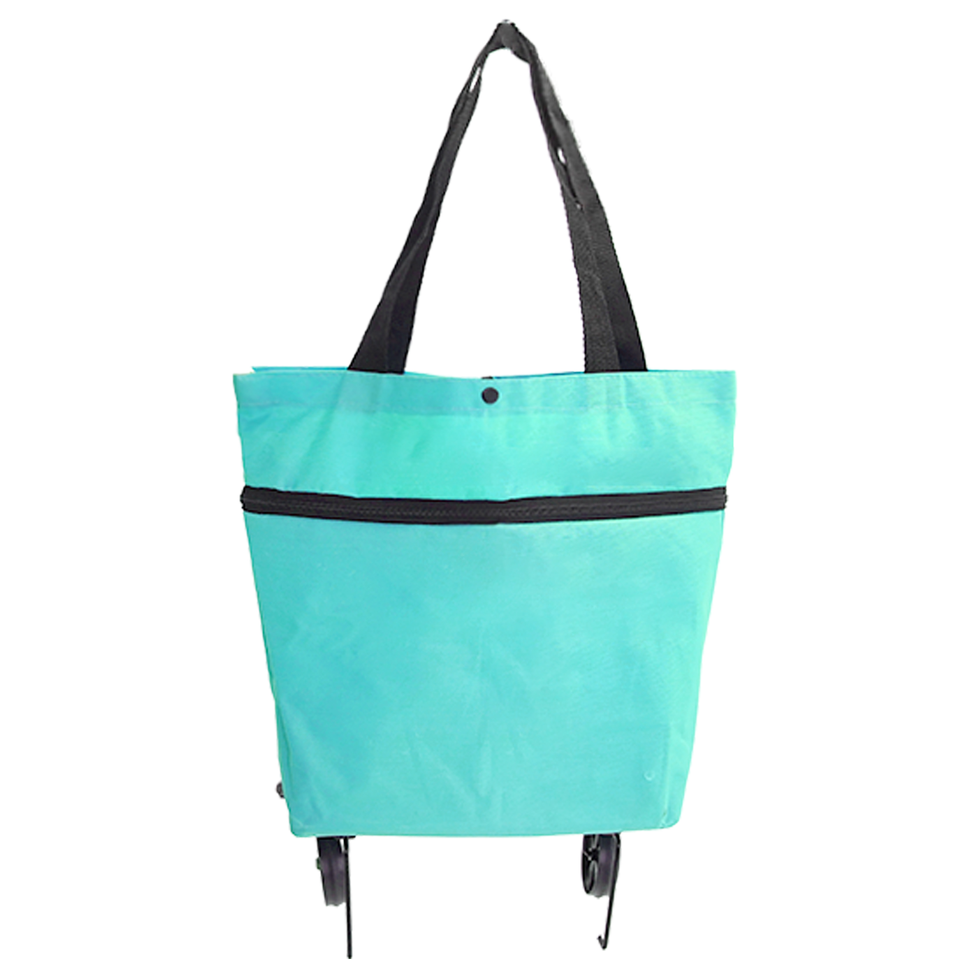 Foldable Oxford Fabric Shopping Trolley with Wheels 13