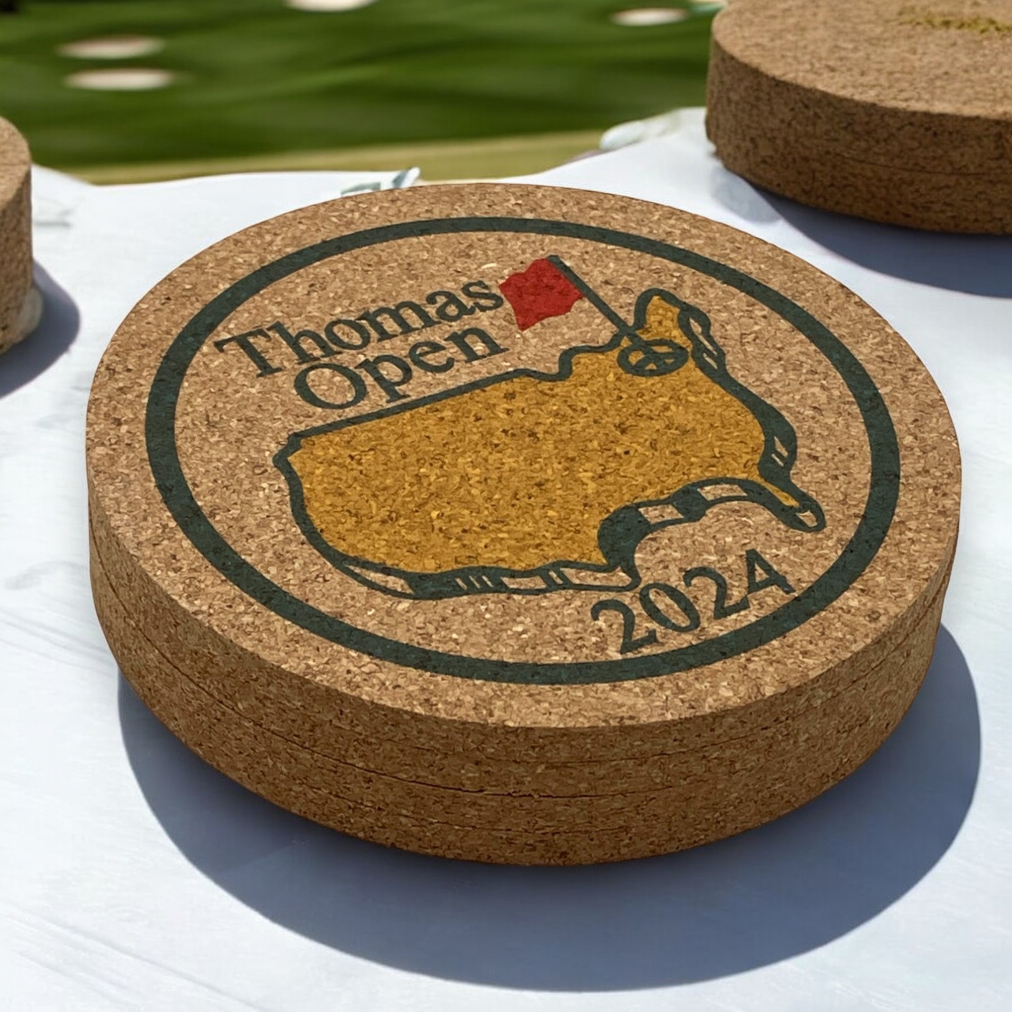 Round Cork Coaster 1