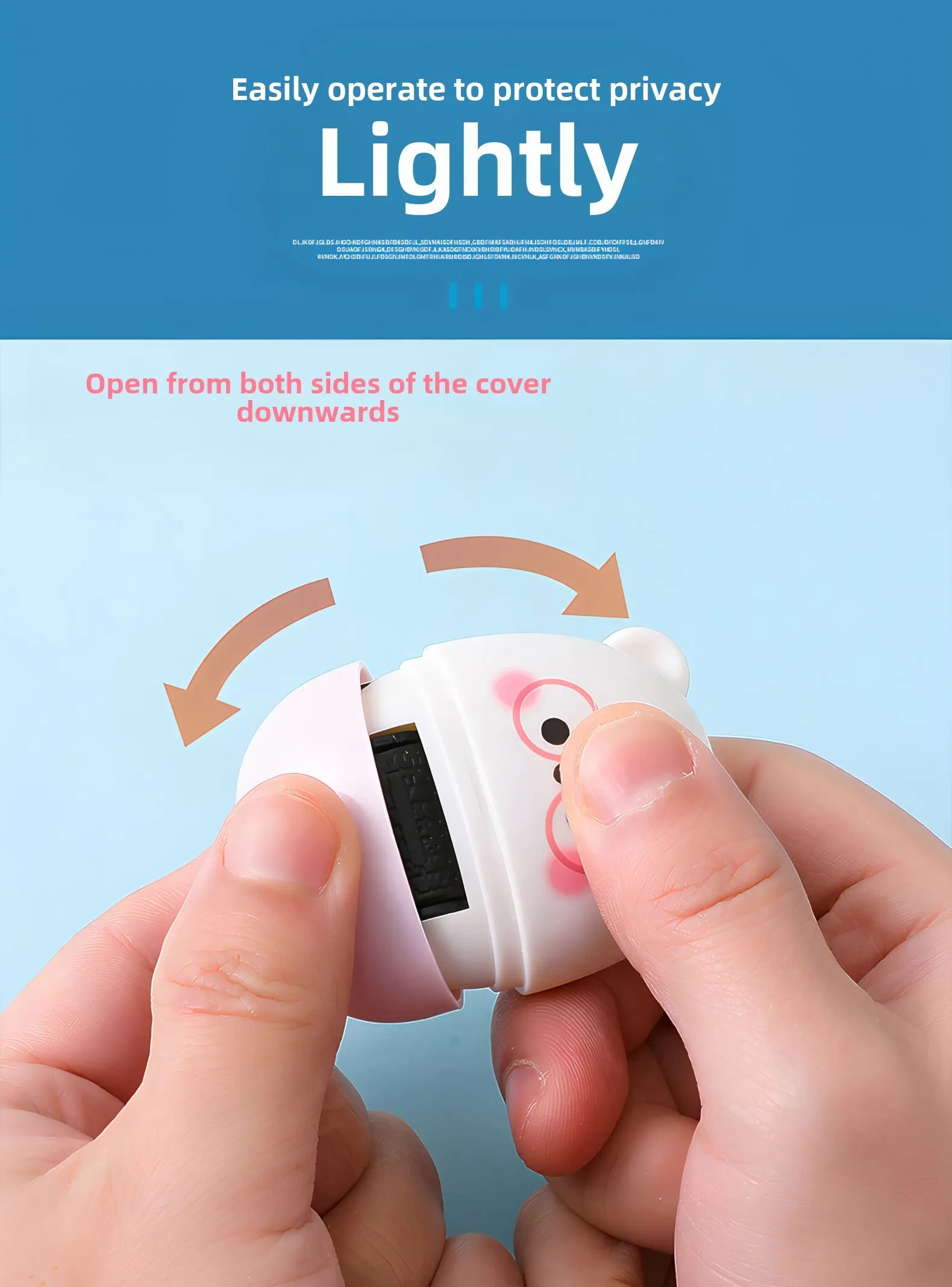 Custom Security Stamp Roller 2 in 1 with Mini Cutter for ID Protection Office Use 7