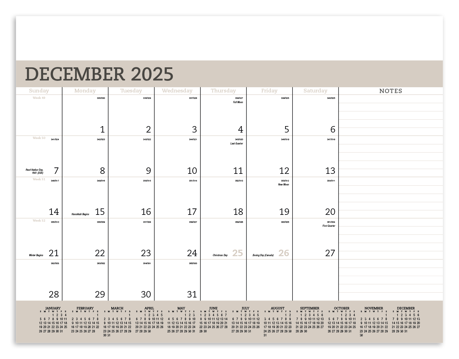 Triumph® Calendars Vinyl Desk Pad 11