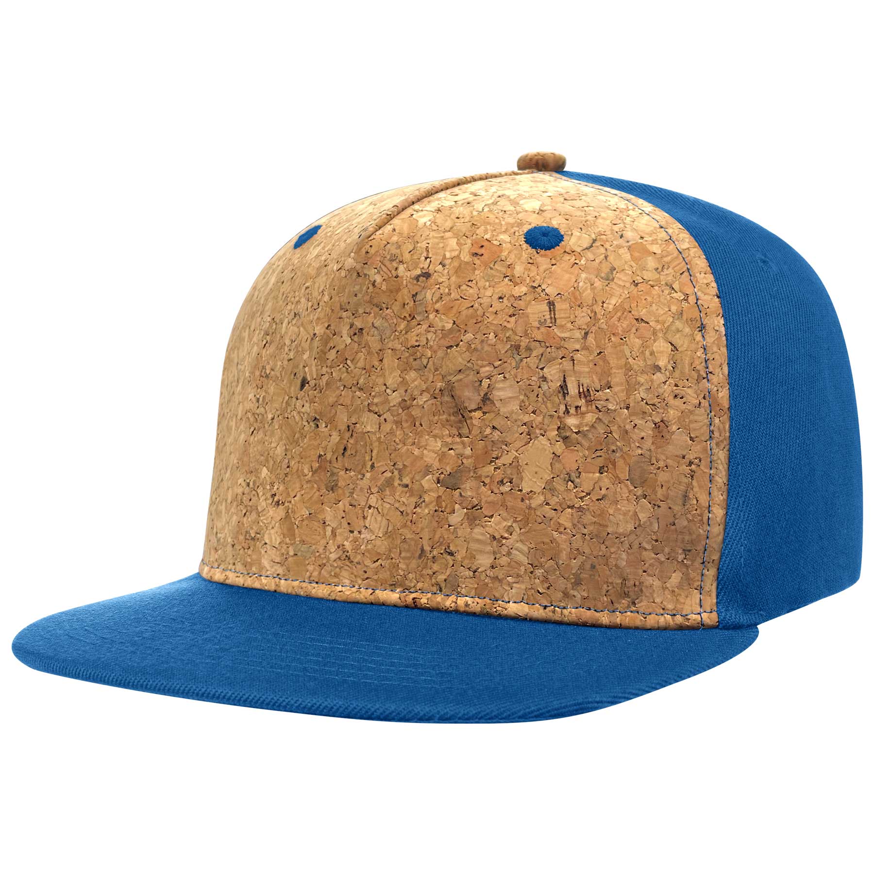 Cotton Flat Visor Adjustable Snapback Cork Caps 23
