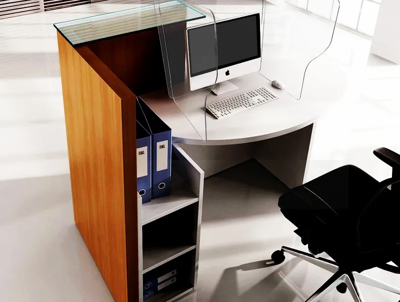 Reception Desk Sneeze Guard 5