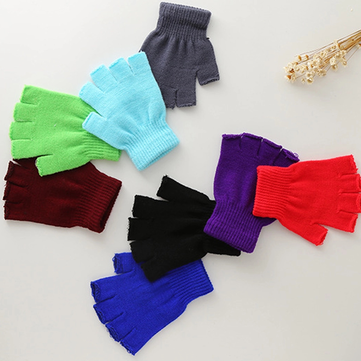 Knit Fingerless Gloves 3