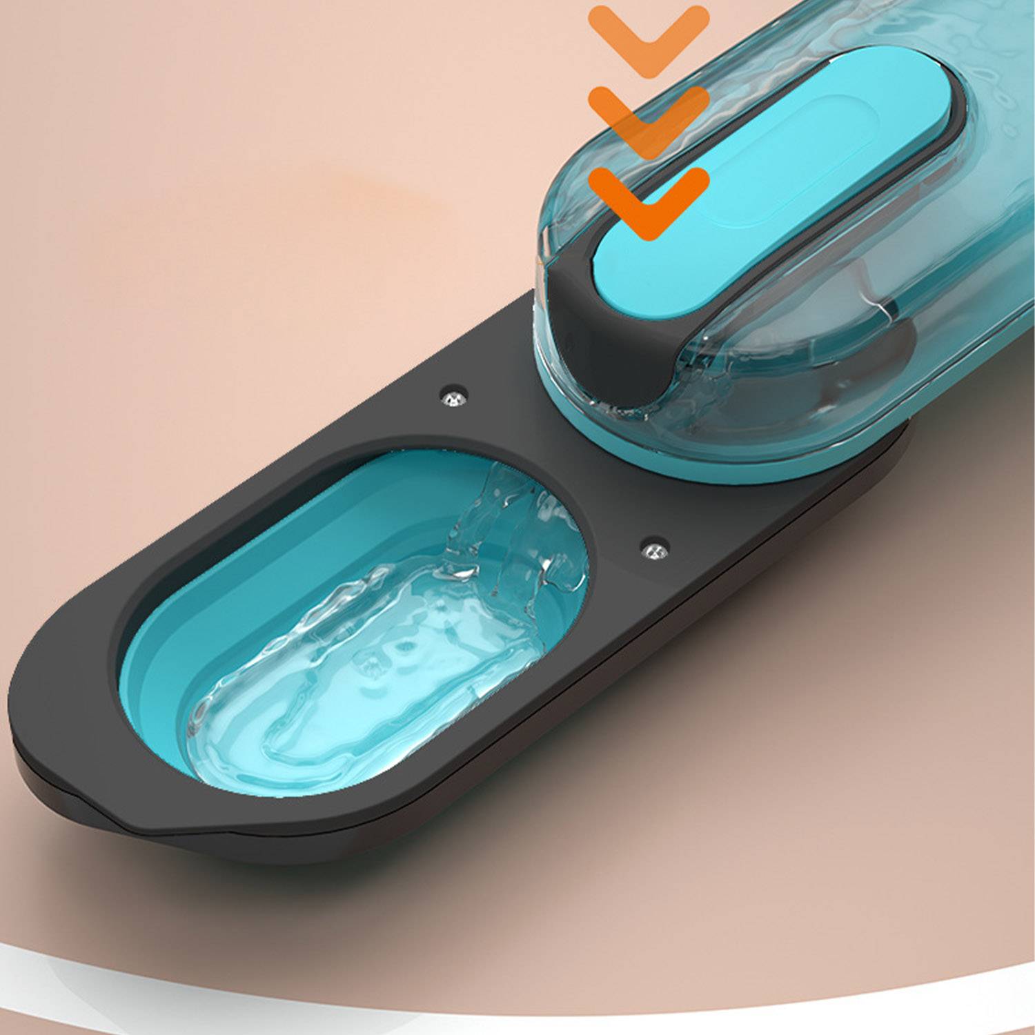 Portable pet water bottle dispenser 3