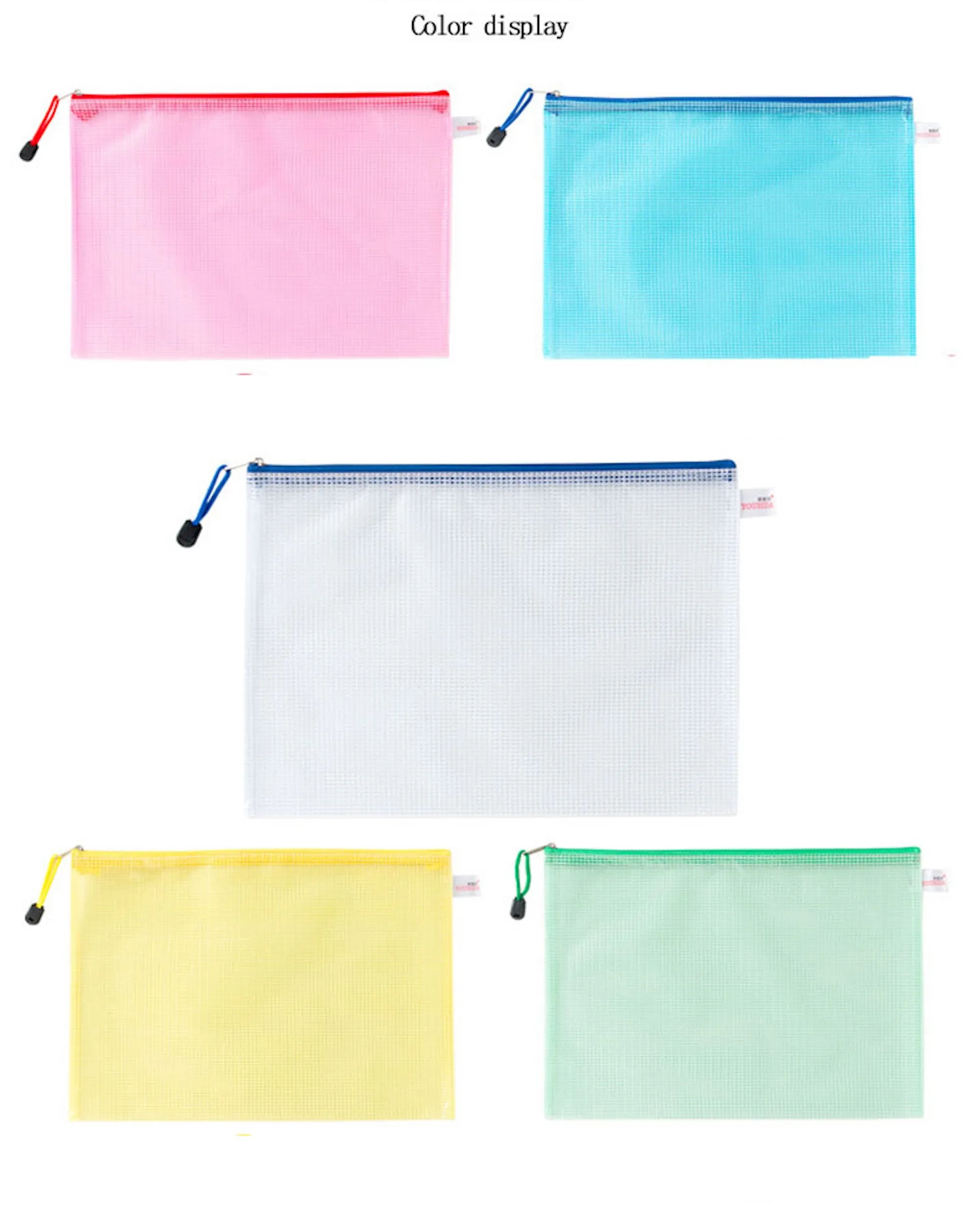 Portable Waterproof Plastic document storage bag file folder 2