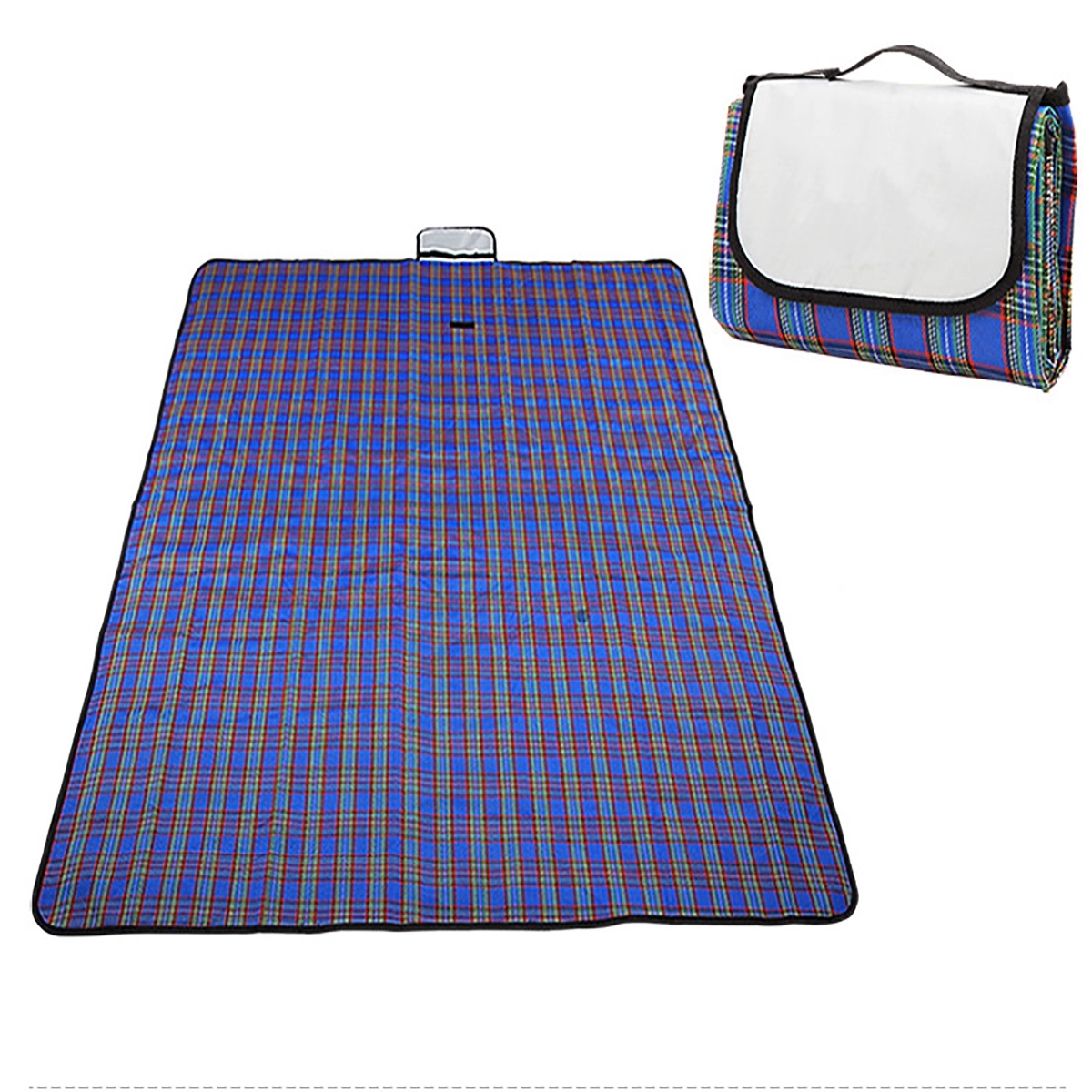 Picnic Blanket Sand Proof And Waterproof Portable 59"X59" 3