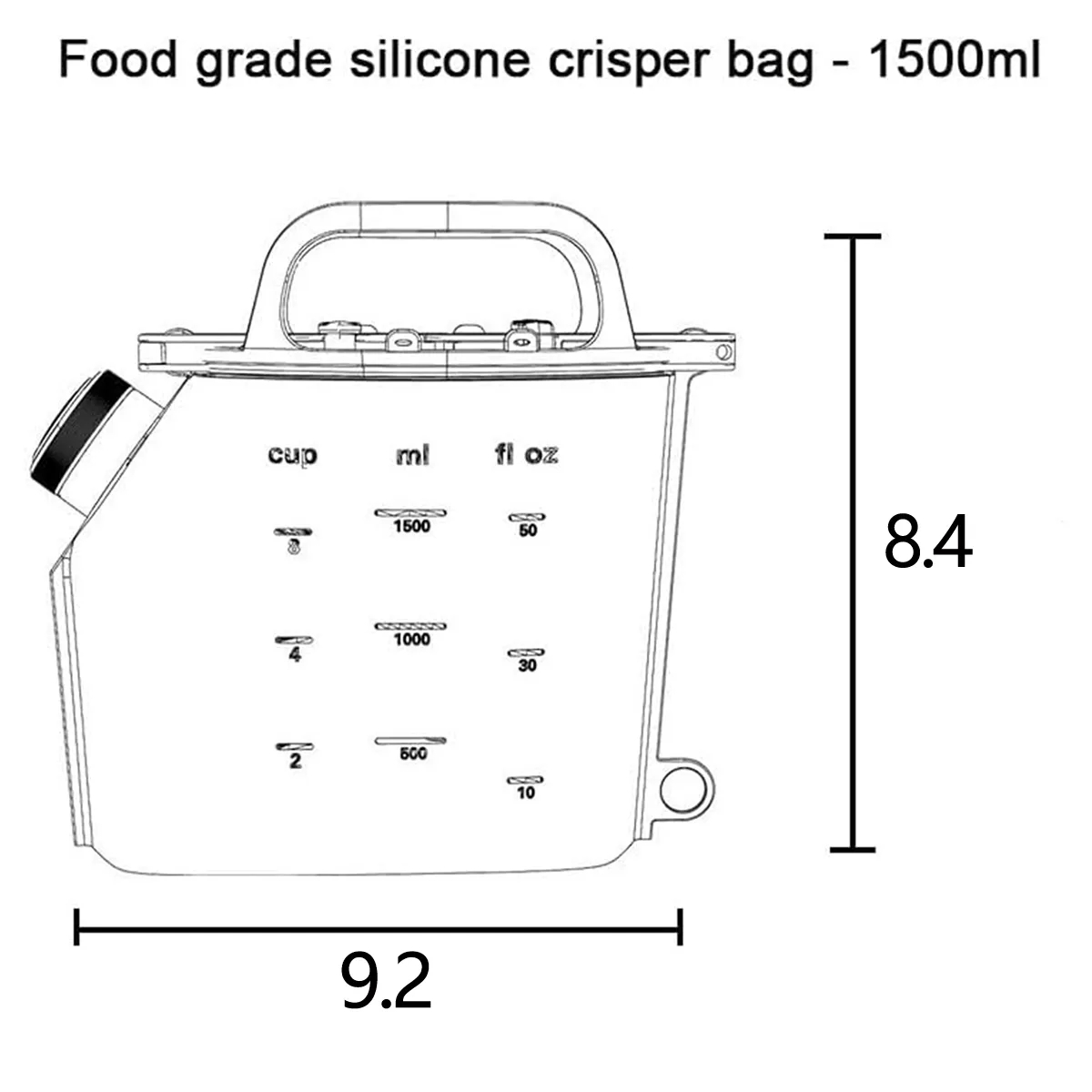 Reusable Leakproof Silicone Storage Food Container Bags 4