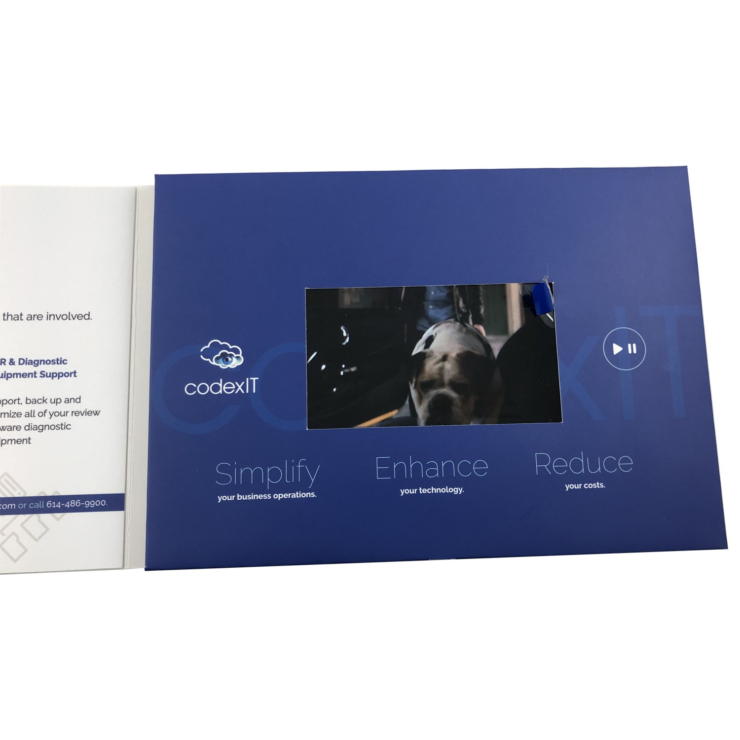 Lilac 4.3" LCD Video Bi-fold Brochure 2