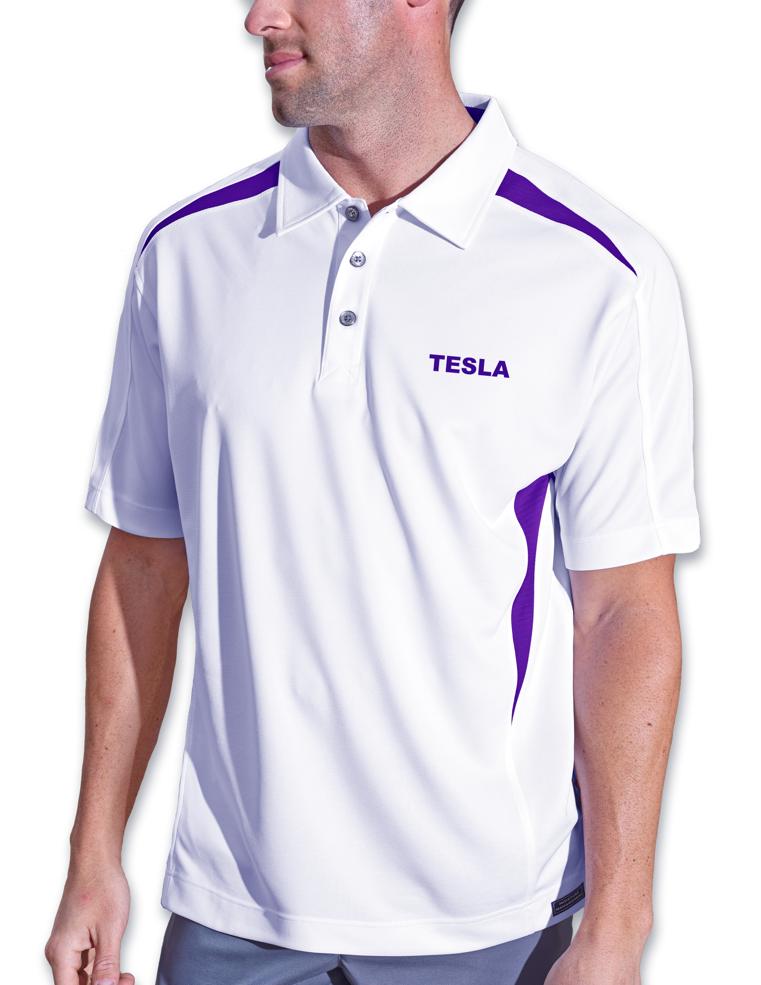 Men's Tesla Mini Ottoman Polo Shirt 8