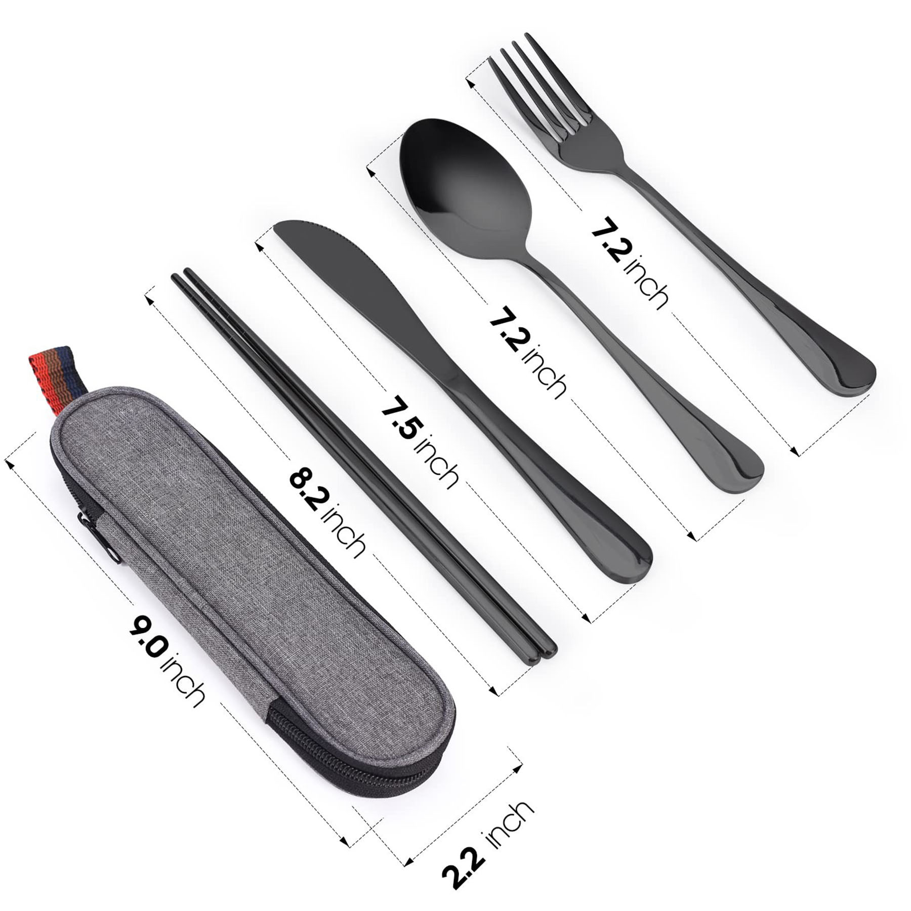 Travel tableware set 8