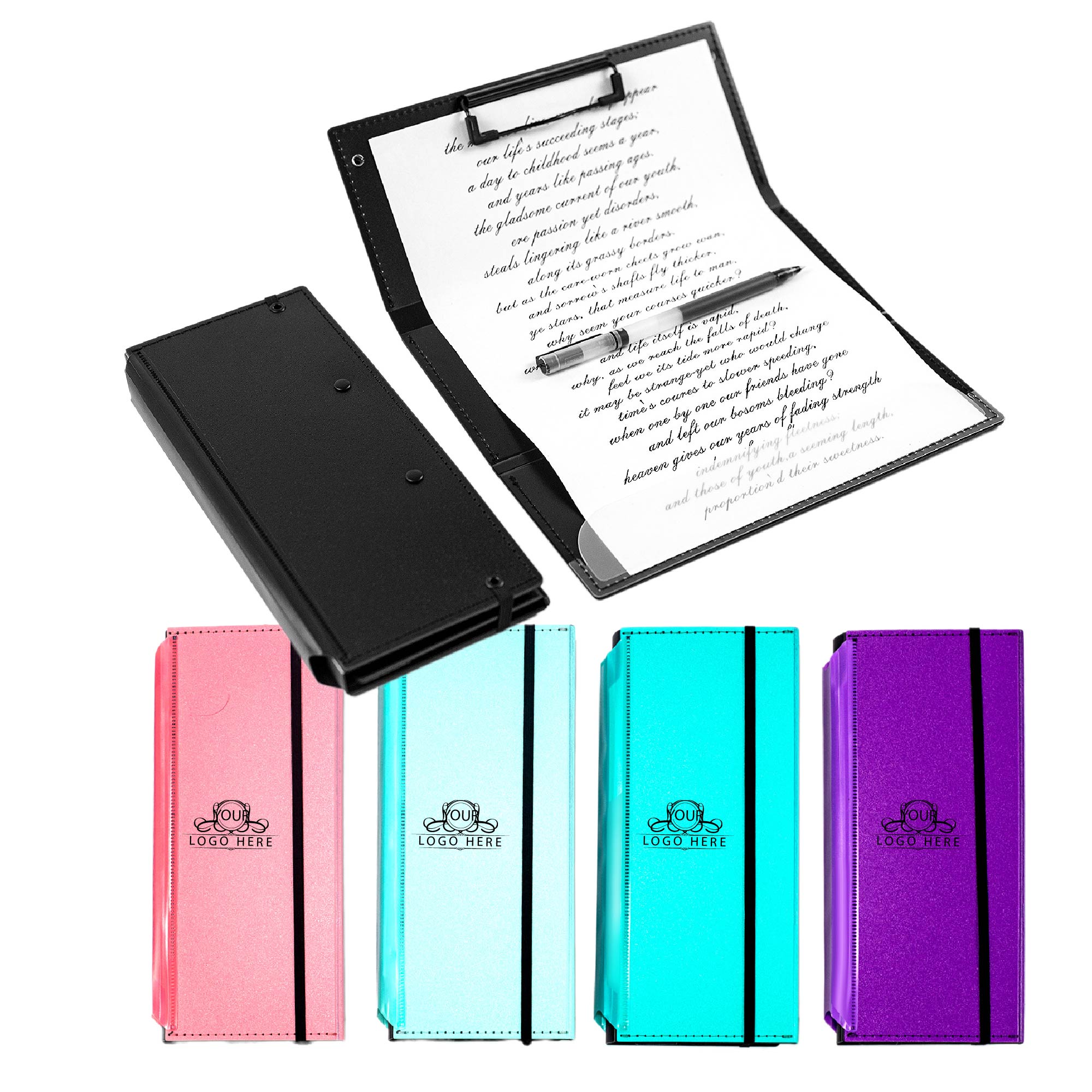 Folding Clipboard With Elastic Band 1