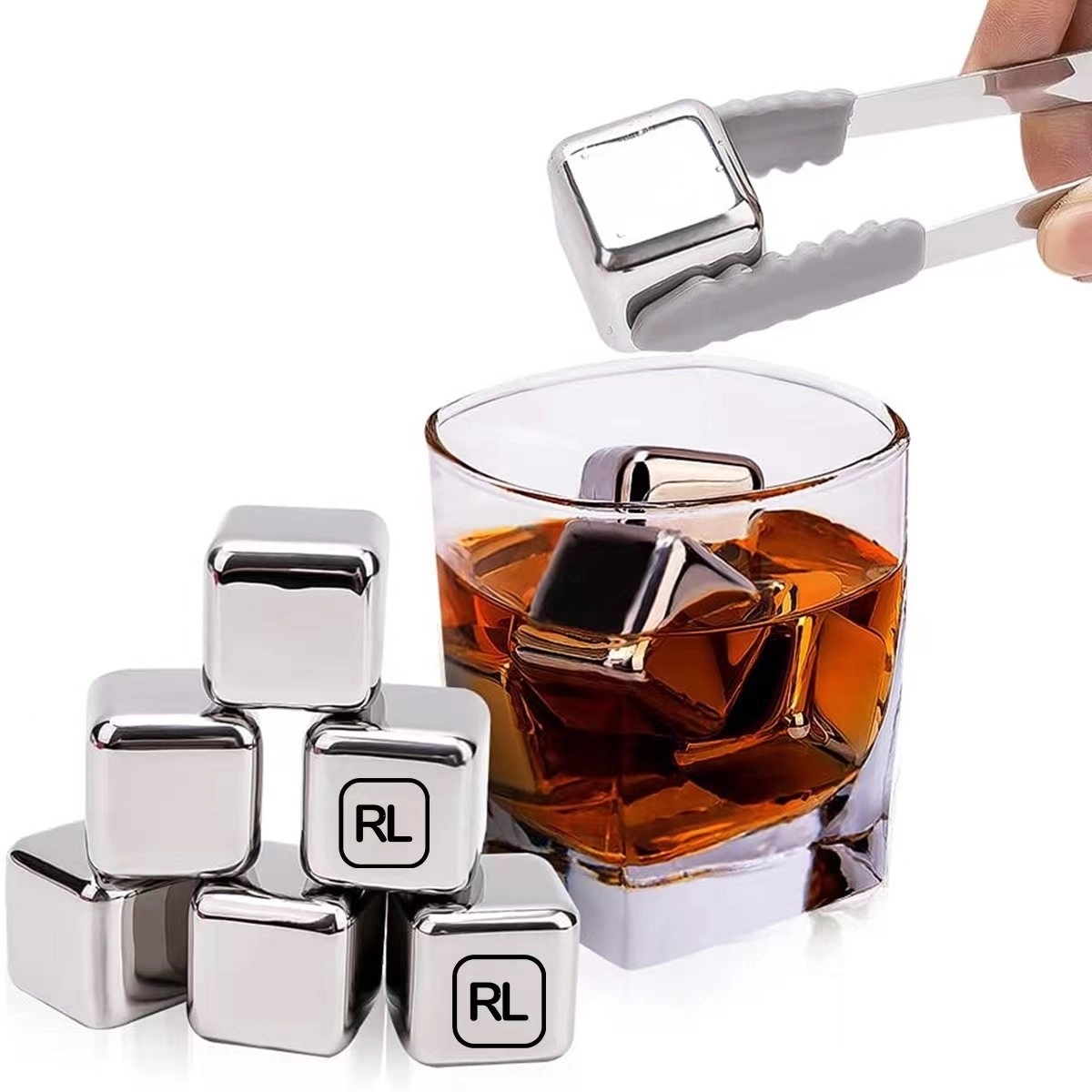 Stainless Steel Chilling Reusable Ice Cubes 2