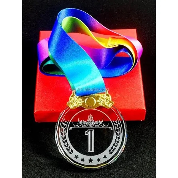 Personalized Glass Award Medal 6