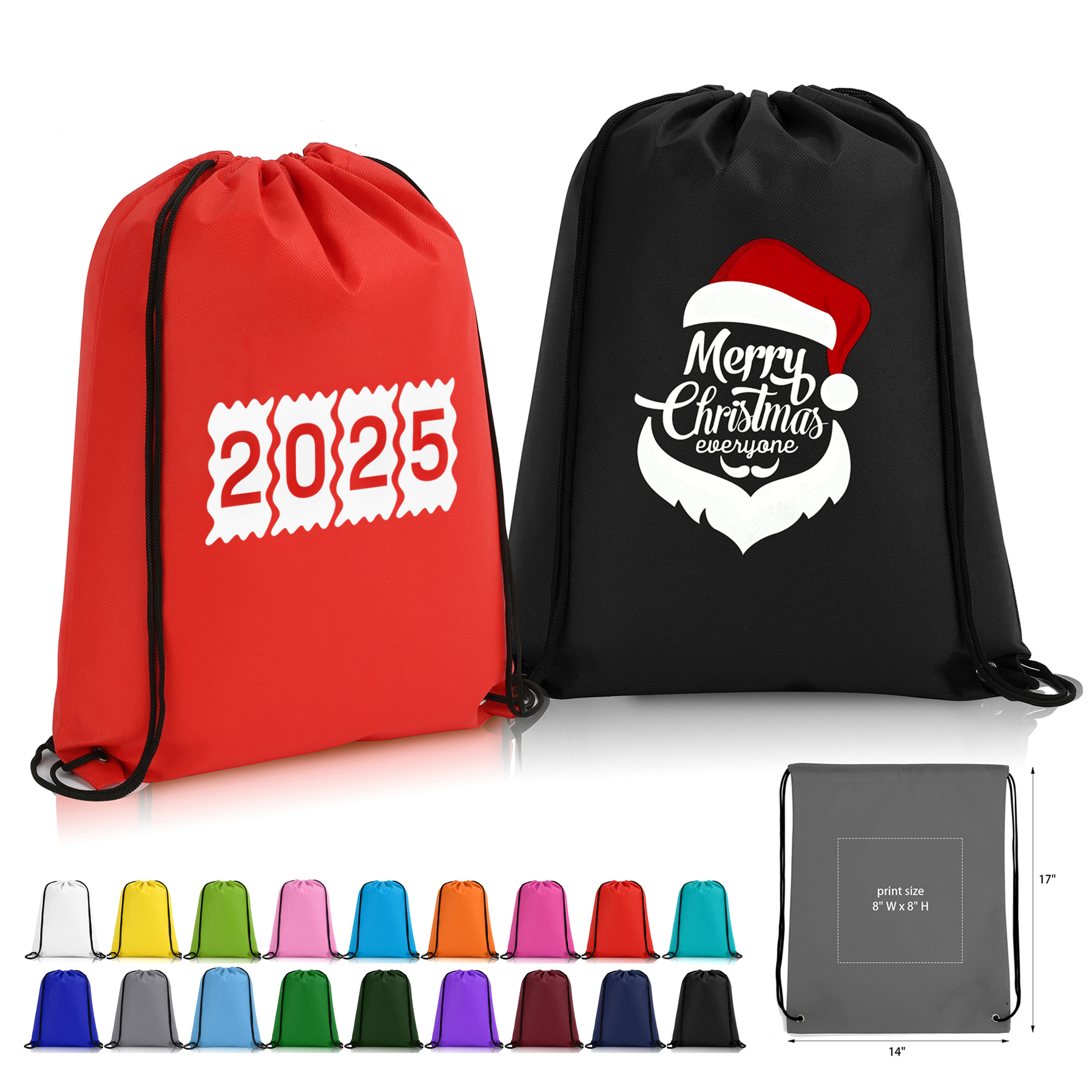 Non-Woven Custom Drawstring Backpack 10
