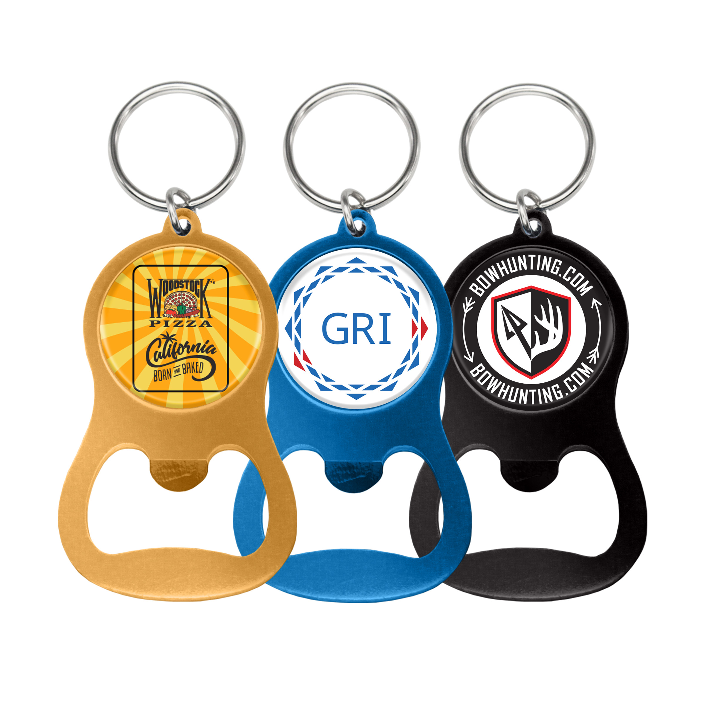 Colorful Aluminum Bottle Openers (2-Sided)