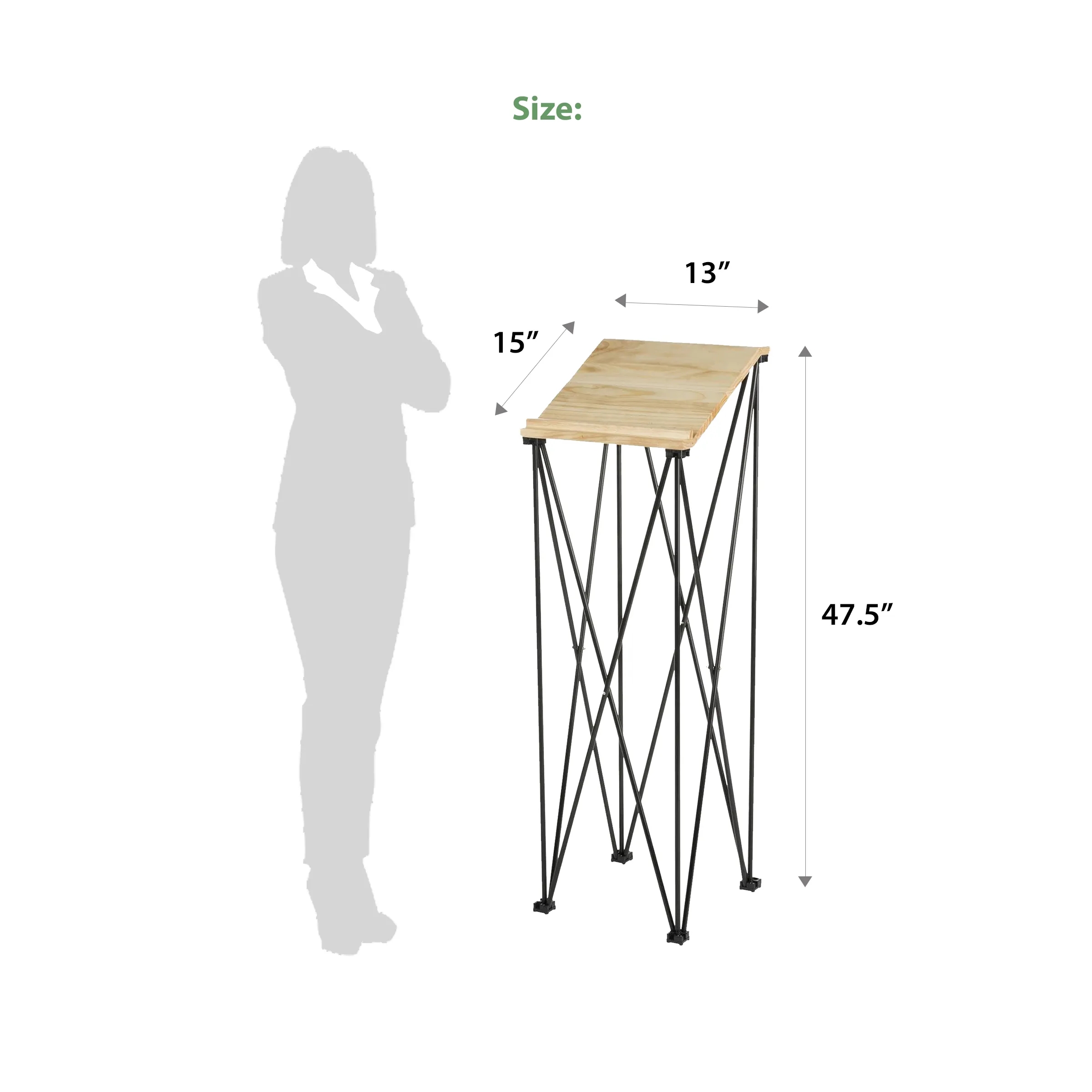 Angled Portable Podium - Hardware 3