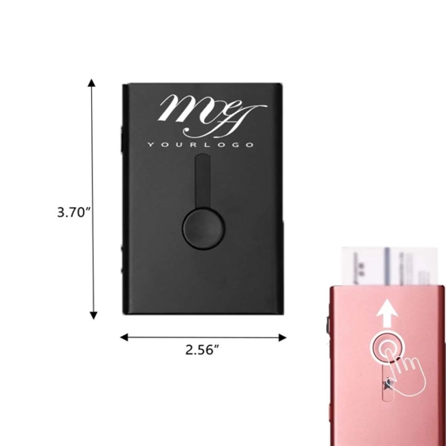Hand-push Cardcase Metal Portable Delicate 3