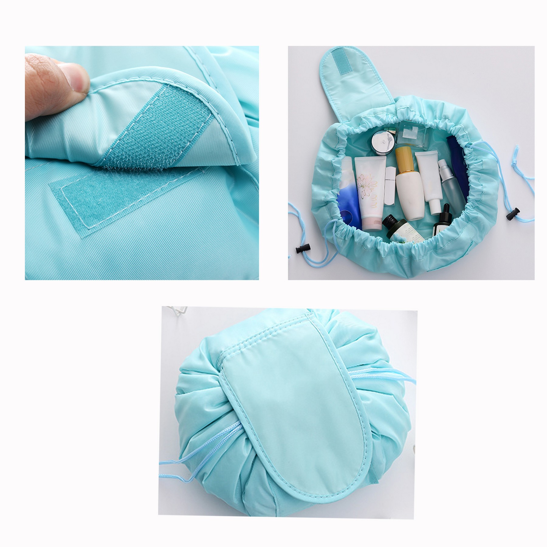 Drawstring Cosmetic Pouch & Makeup Bag Organizer 2