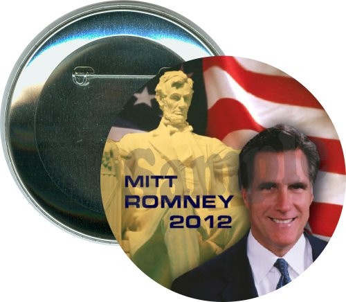 Mitt Romney 2012 Lincoln Monument, Political Button