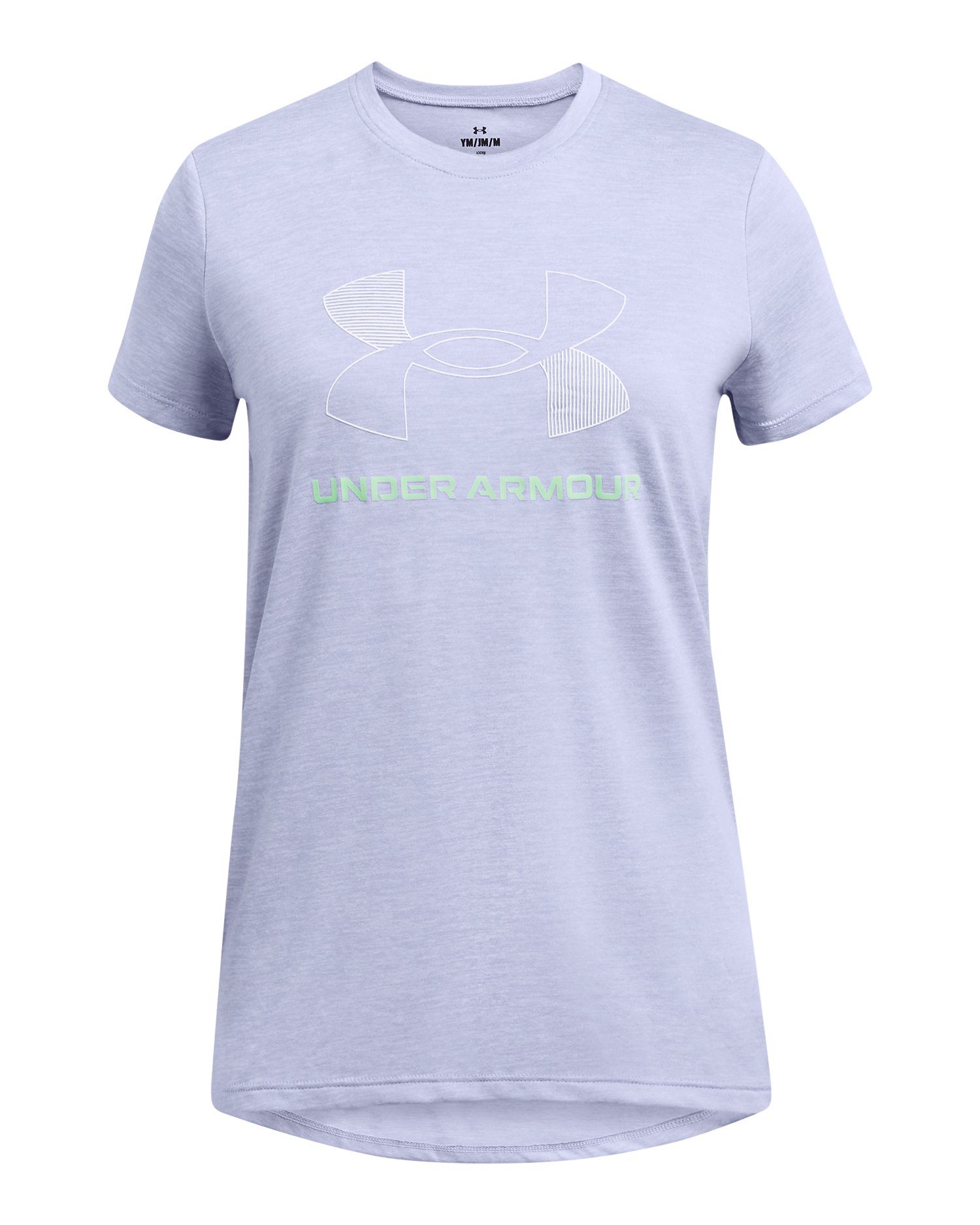 UA Tech Twist Big Logo Girls' Short Sleeve 7