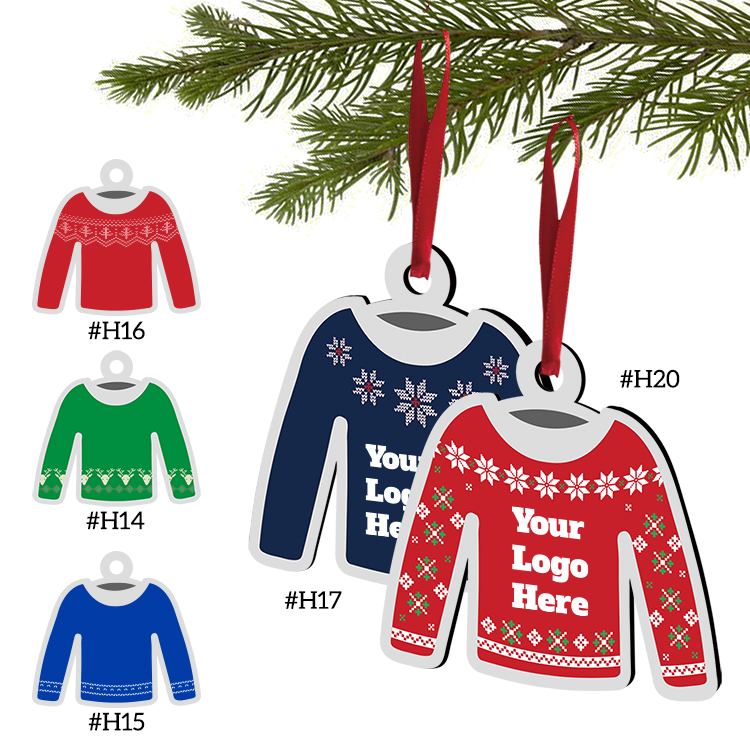 Free Shipping Full Color Christmas Ornament - Ugly Sweater 5
