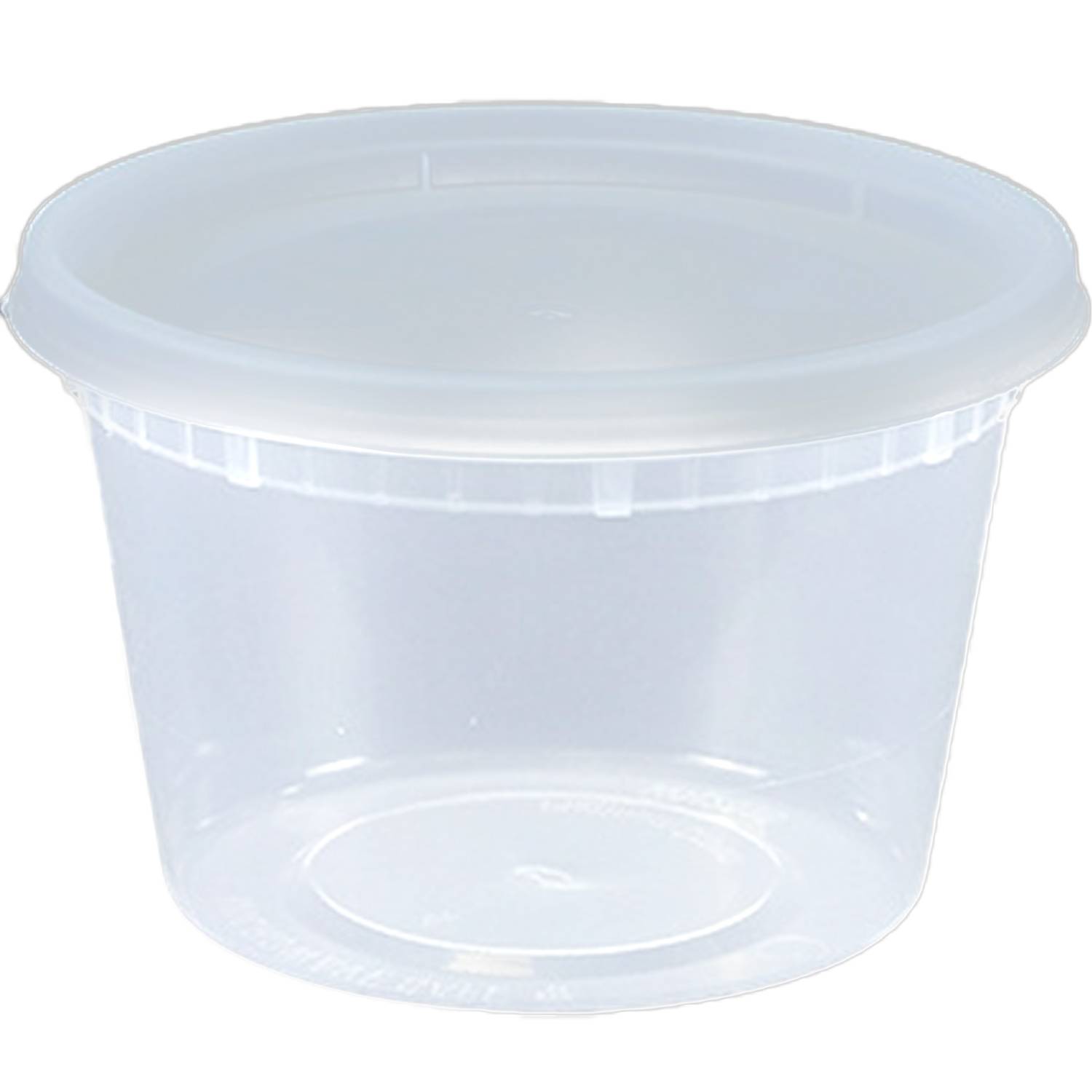 16oz Disposable Leakproof Plastic Takeaway Bowl w/Lid 3