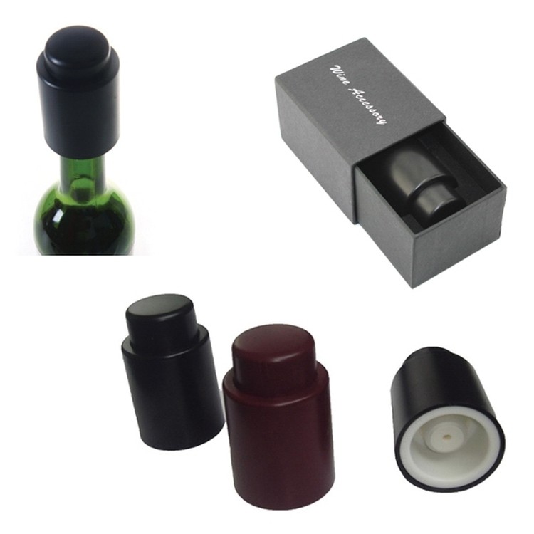 Promotional Press Type Red Wine Vacuum Bottle Cap 2