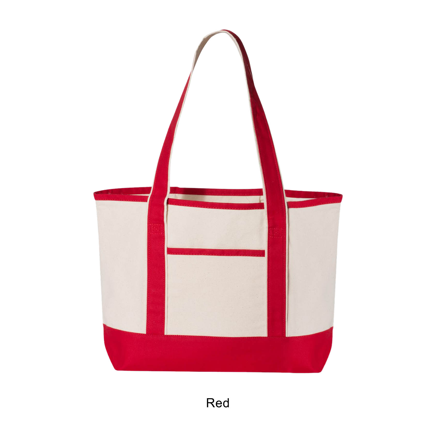12 oz. Small Heavy Canvas Deluxe Pocket Tote Bag_R116BT 2