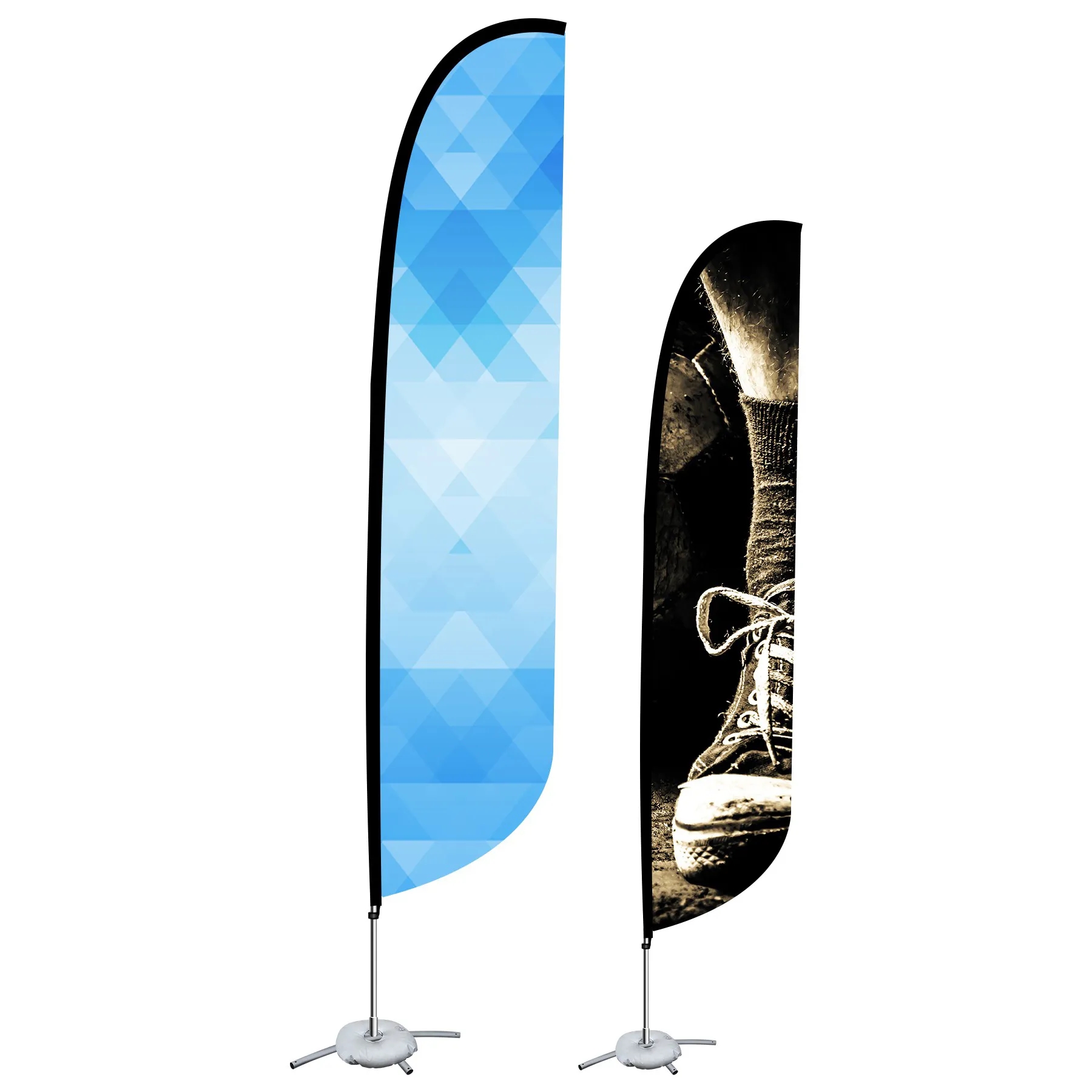 9ft Double Sided Printed Feather Beach Flag Kit 3