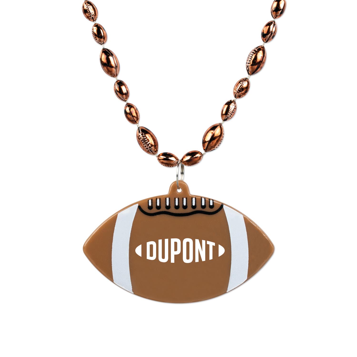 Football Medallion w/ Football Beads 1