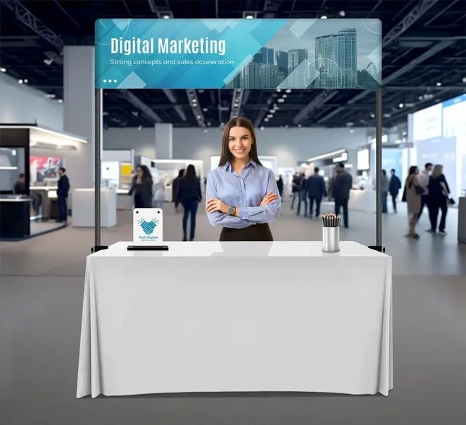 Table Top Banner Displays Package (8.04ft x 1.48ft) 8