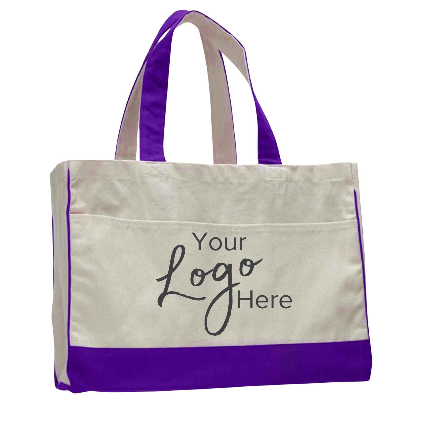 Canvas Standard Tote Bag 17" W x 13" H with 5" Gusset, custom tote bag with logo imprint 11