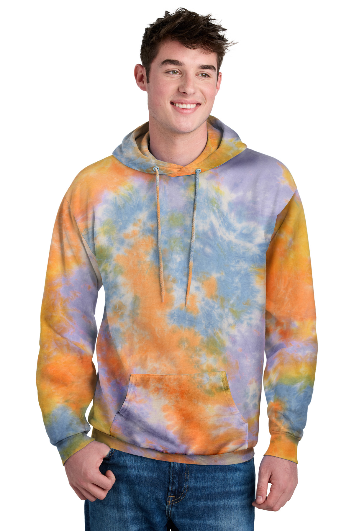 Port & Co Crystal Tie-Dye Pullover Hoodie PC144 42