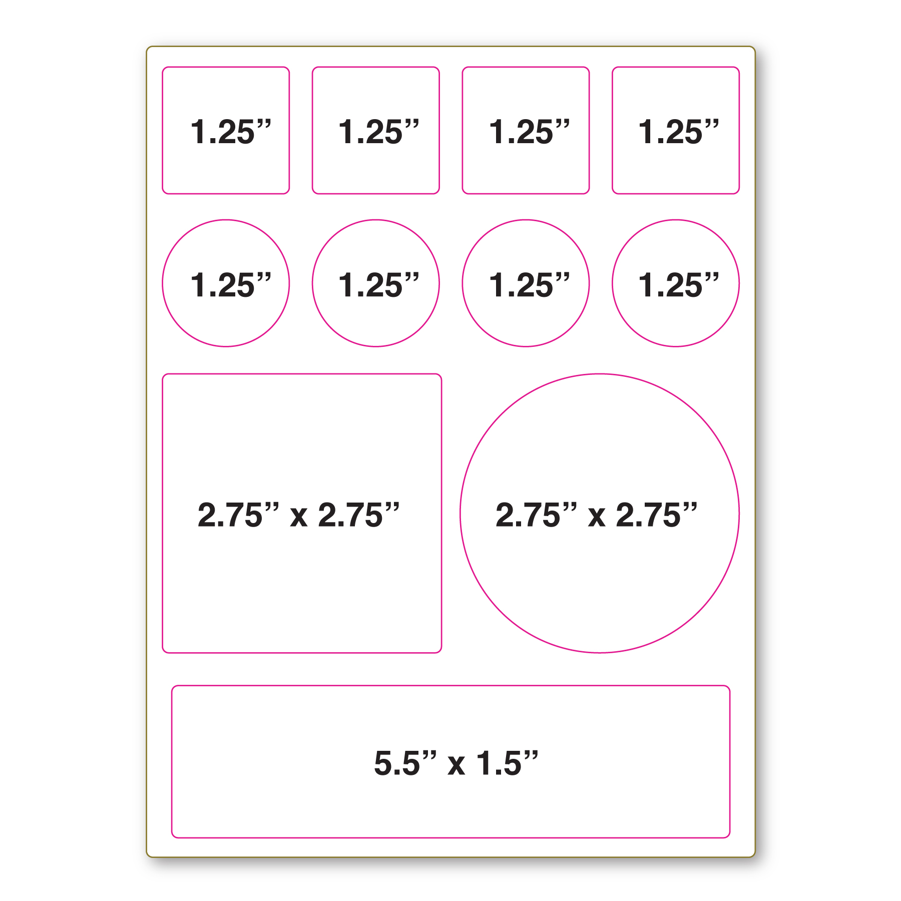 Repositionable Decal Sticker Sheet 6" x 8" - 4 Mil 5